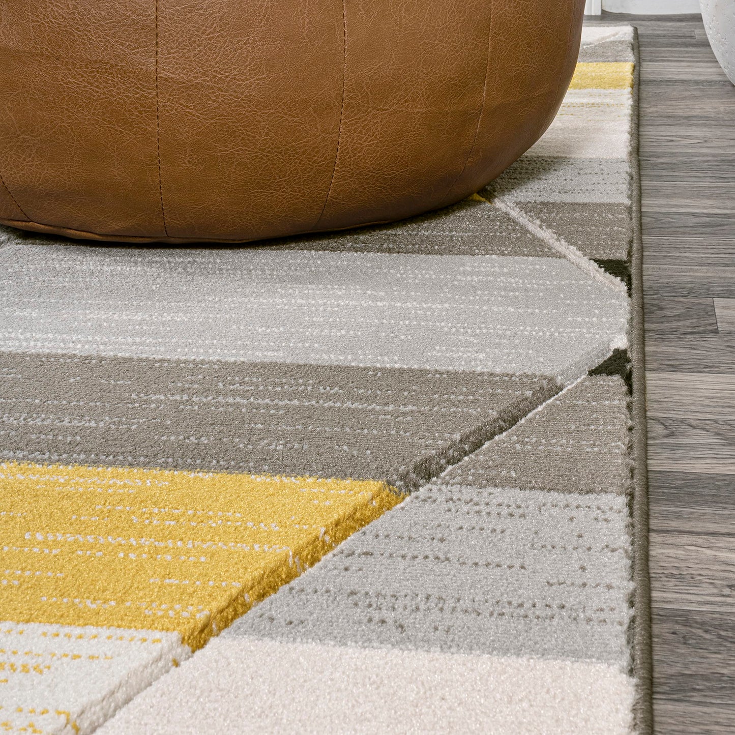 JONATHAN Y Retro Diamonds Yellow/Gray/Cream Runner Rug 2X8 ft, Kehoe Geometric for Living Room, Bedroom, Kitchen, Office, Easy-Cleaning, High Traffic, Pet-Friendly, Non-Shedding UNQ101A-28