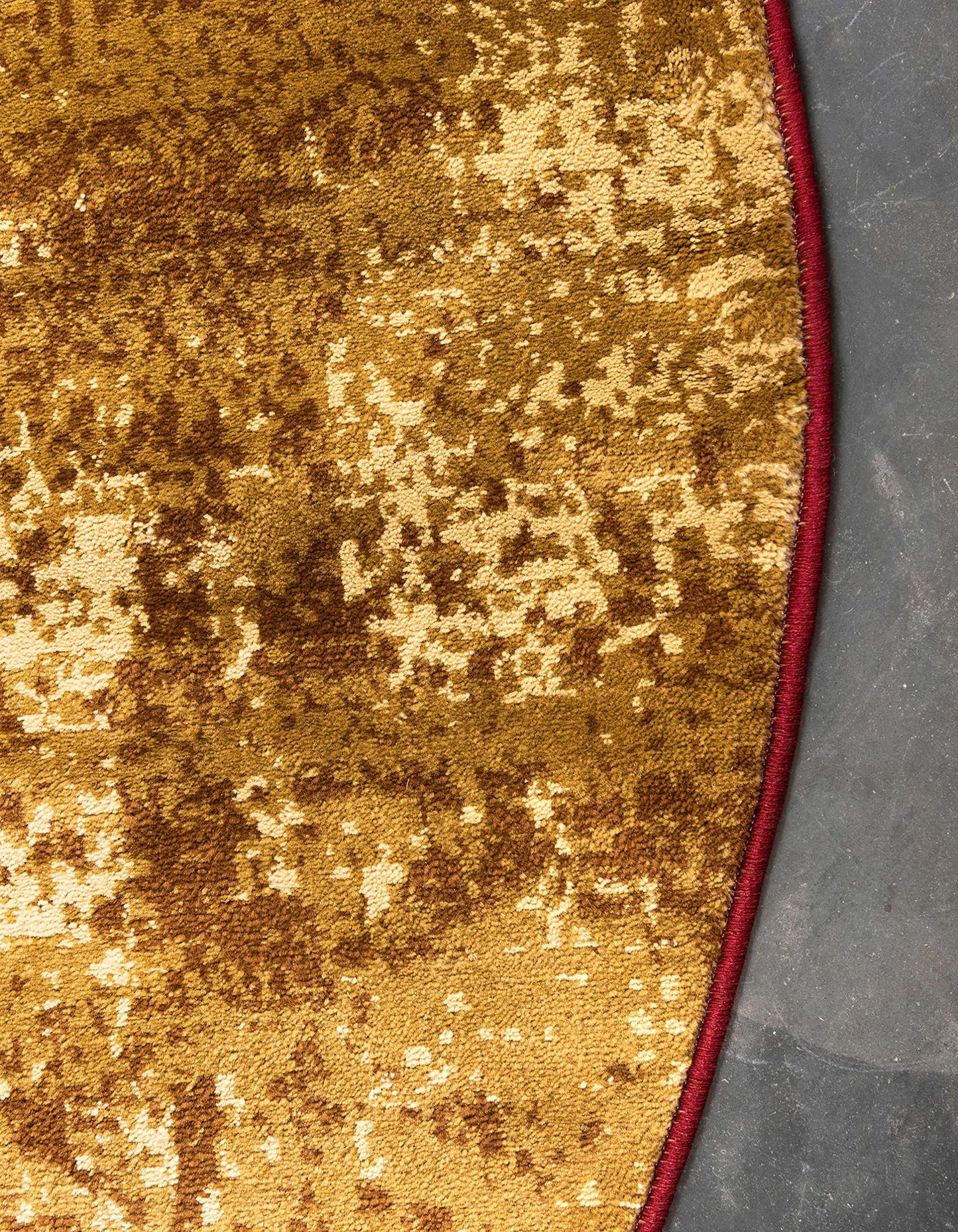 Unique Loom Barista Collection Area Rug - Kouillou (4' 1" Round, Multi/ Brown)