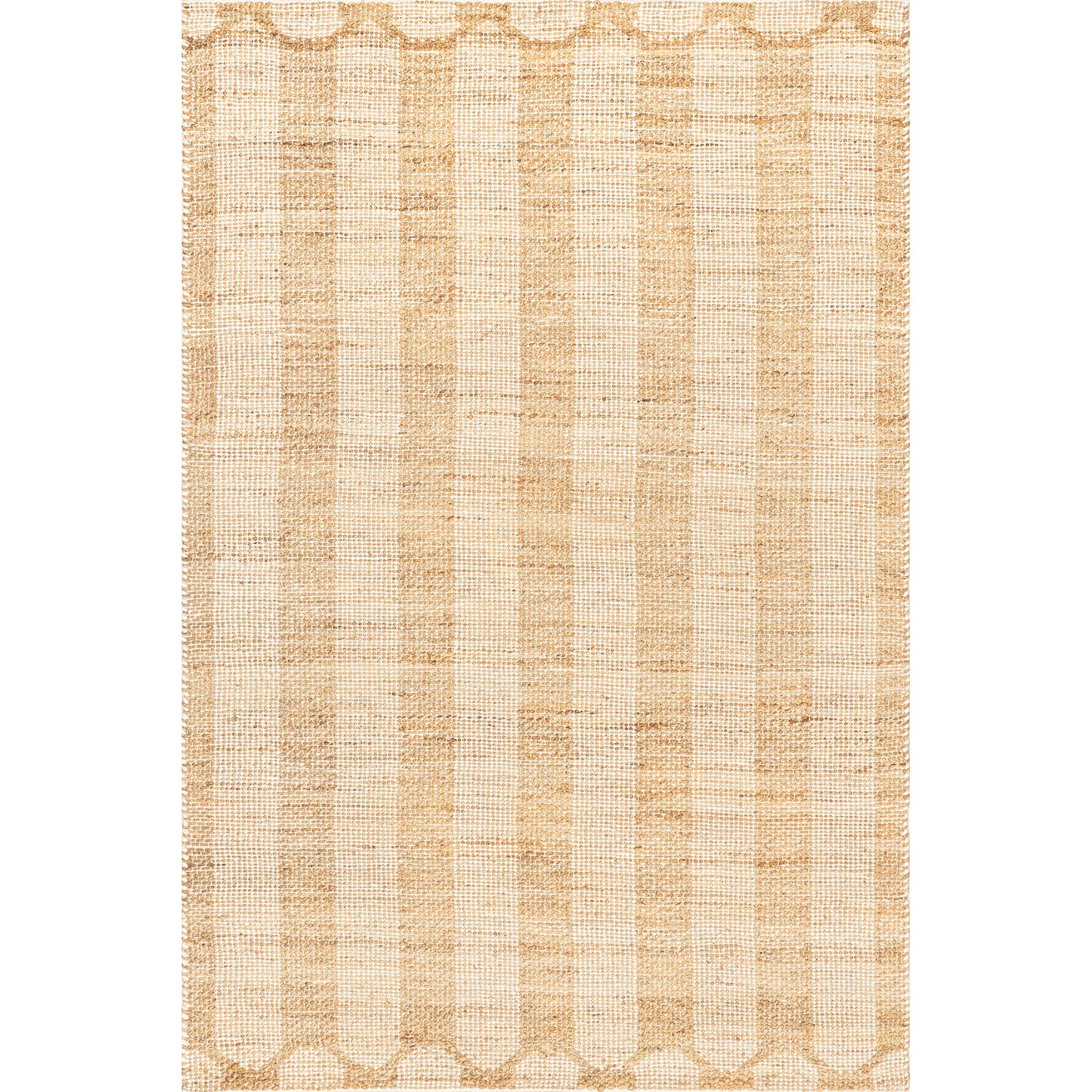 Rugs USA Hillcrest Jute and Wool Area Rug, 7'6" x 9'6", Natural