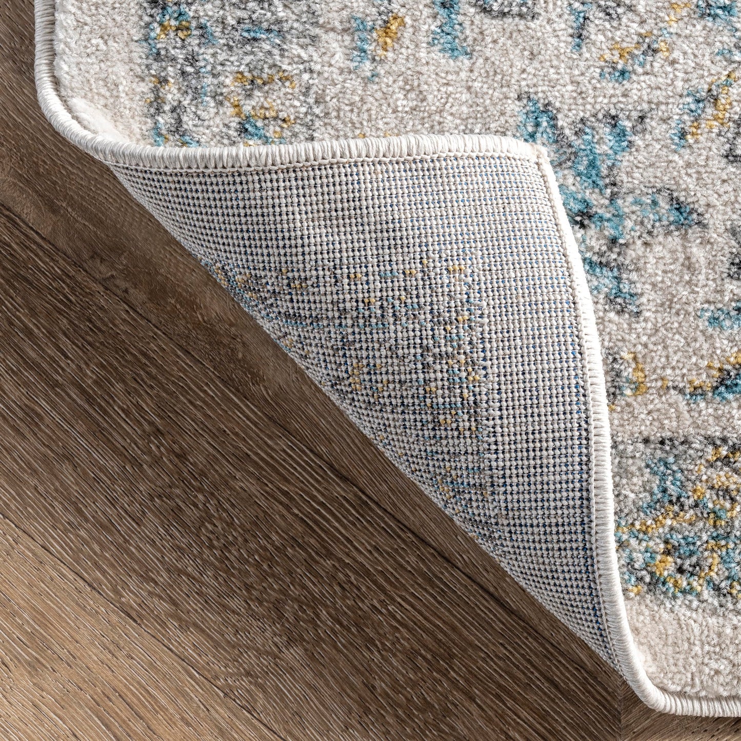 Nuloom Verona Blue/Off-White, 5' x 8' Oval, Vintage Medallion, Soft and Cozy, High Traffic, Stain Resistant, Easy Clean, Durable Area Rug for Bedroom, Living Room, Dining Space, Den, Foyer, Entryway