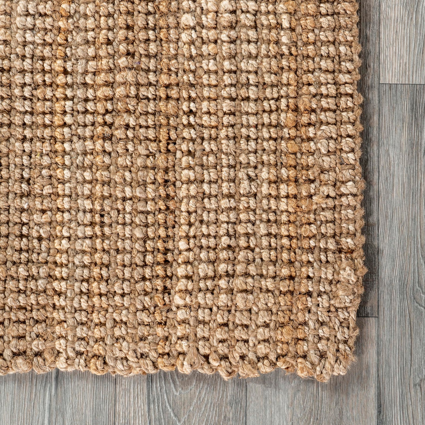 Nuloom Ashli Hand Woven, Natural, 7'6" x 9'6", Farmhouse, Jute, Soft and Textured, High Traffic, Stain Resistant, Easy Clean, Durable Area Rug for Bedroom, Living Room, Dining, Den, Foyer, Entryway