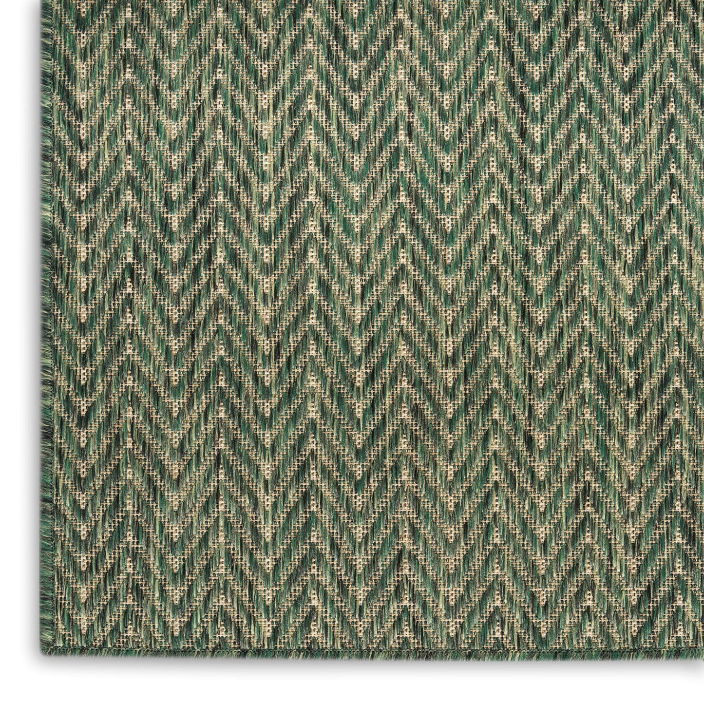 Nourison Home Horizon Indoor/Outdoor Green 6' x 9' Area Rug - Easy Clean, Non Shedding, Bed Room, Living Room, Dining Room, Kitchen (6' x 9')
