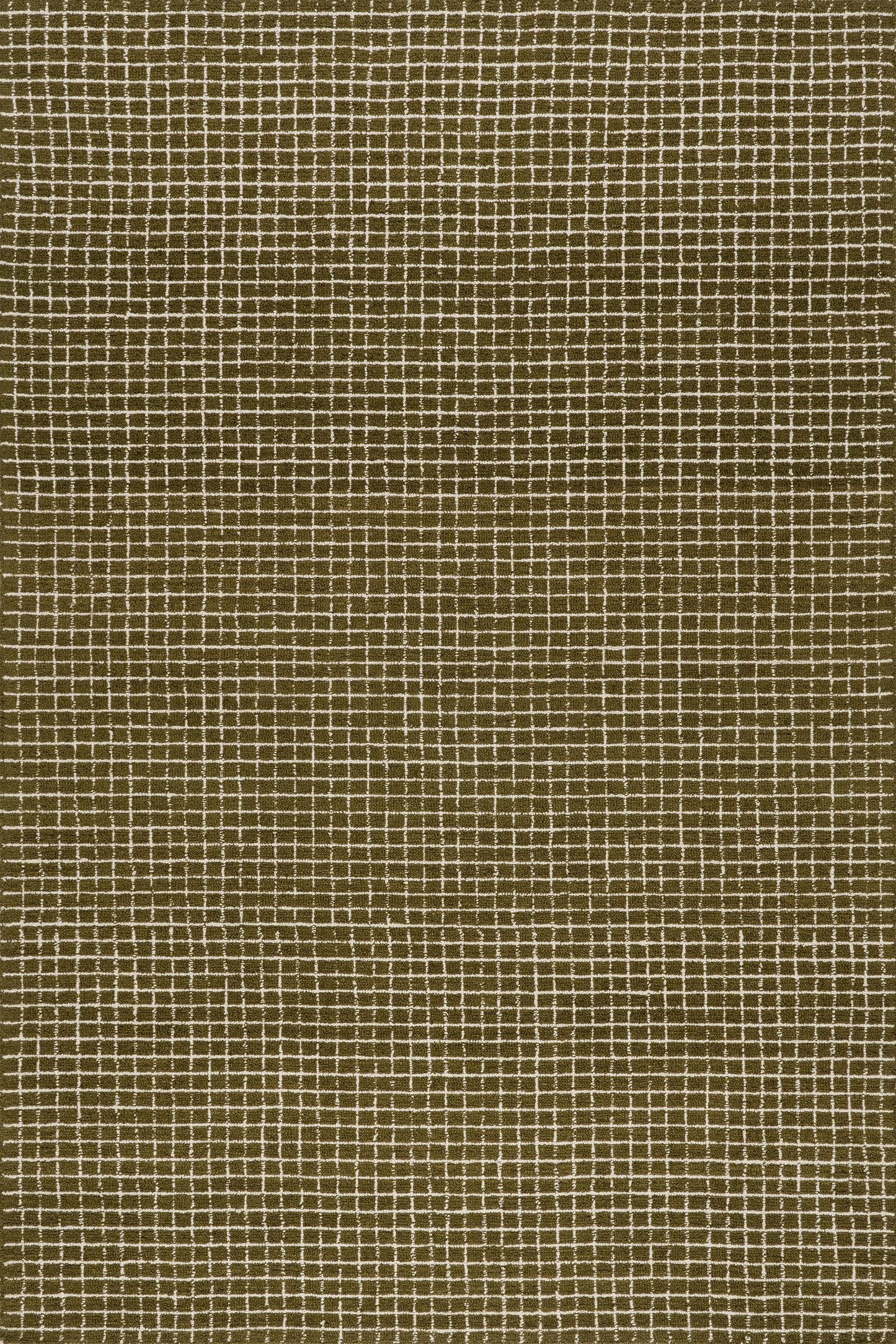 Rugs USA Melrose Moss/Ivory, 6' x 9', Handmade, Checked, Wool, Soft and Cozy, High Traffic, Stain Resistant, Easy Clean, Durable Area Rug for Bedroom, Living Room, Dining, Den, Entryway