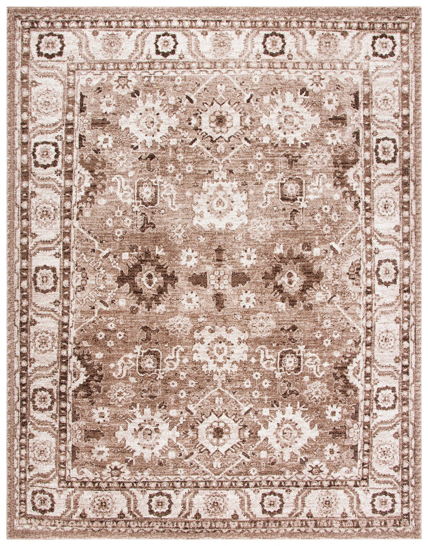 SAFAVIEH Area Rug 9x12 - Vintage Hamadan Collection - Large - Taupe, Traditional Persian Design, Non-Shedding & Easy to Clean, Ideal for Living Room, Bedroom, Dining Space (VTH214T)