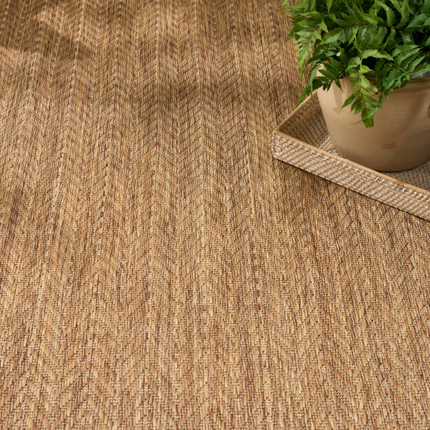 Nourison Home Horizon Indoor/Outdoor Natural 10' x 14' Area Rug - Easy Clean, Non Shedding, Bed Room, Living Room, Dining Room, Kitchen (10' x 14')