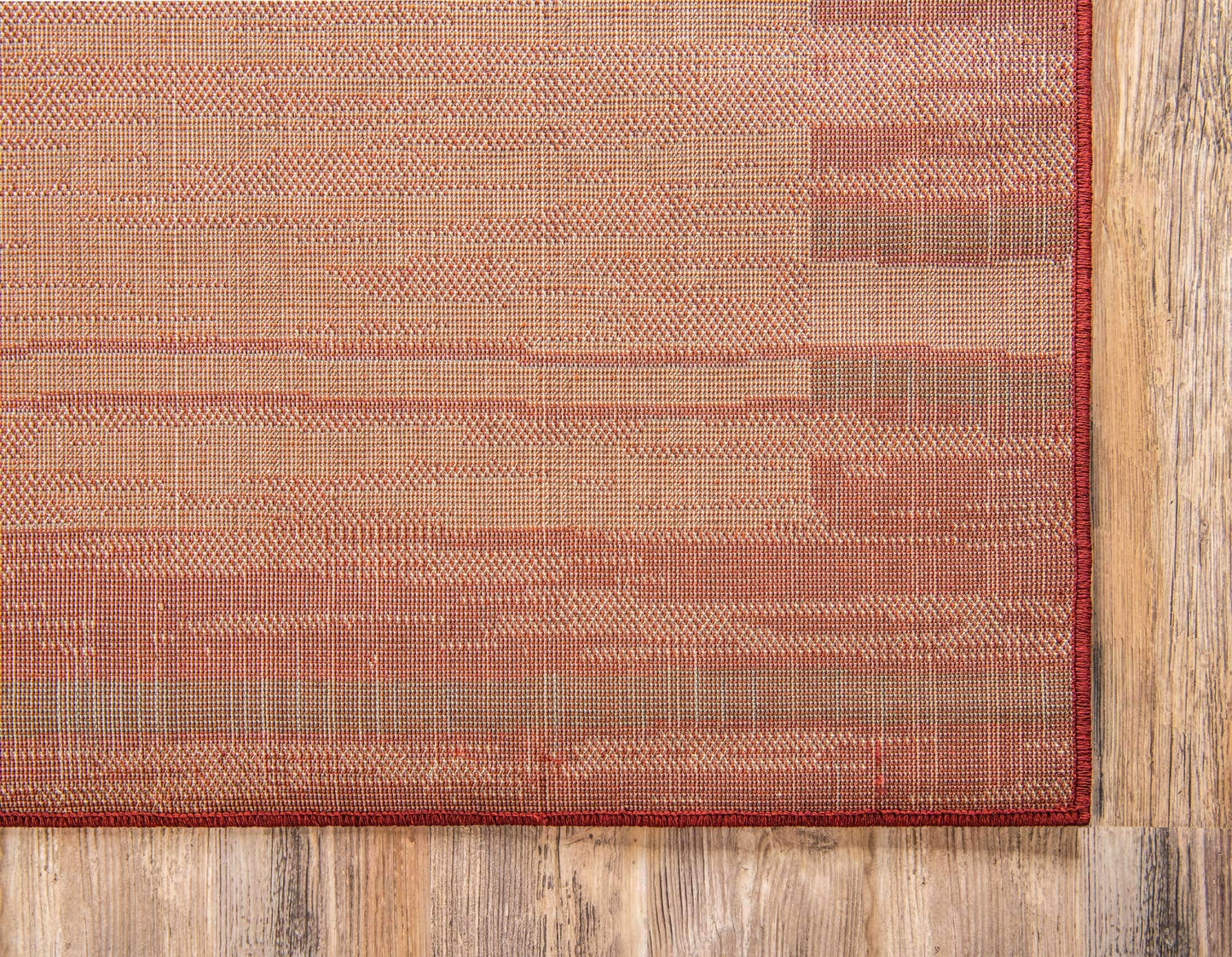 Unique Loom Autumn Collection Modern Contemporary Casual Abstract Area Rug (Terracotta/ Burgundy Border, 5 x 8 ft Rectangular)