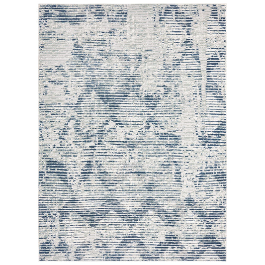 Nicole Miller NEW YORK Mirella Distressed Diamond Indoor Area Rug, Soft Textured Rug, Grey/Blue, 5'2"x7'2"