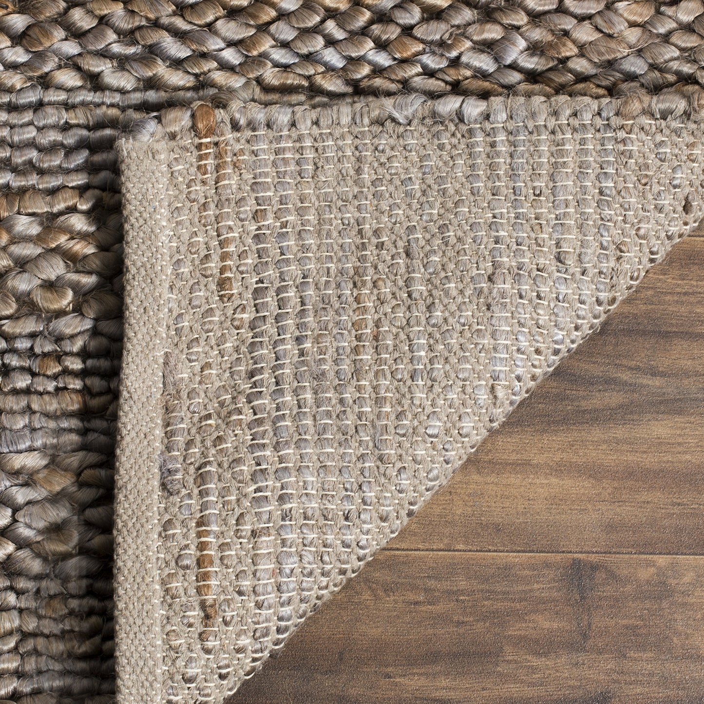 SAFAVIEH Natural Fiber Collection Area Rug - 6' Square, Beige, Handmade Jute, Braided Woven Design, Ideal for Living Room, Bedroom (NF212B)
