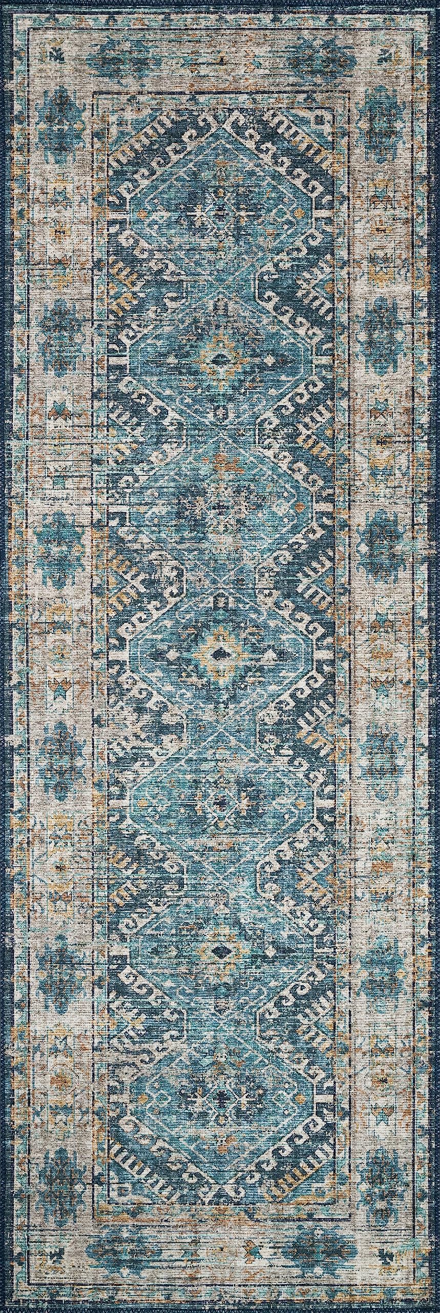 Loloi Skye Collection SKY-03 Denim/Natural 9'-0" x 12'-0" Area Rug