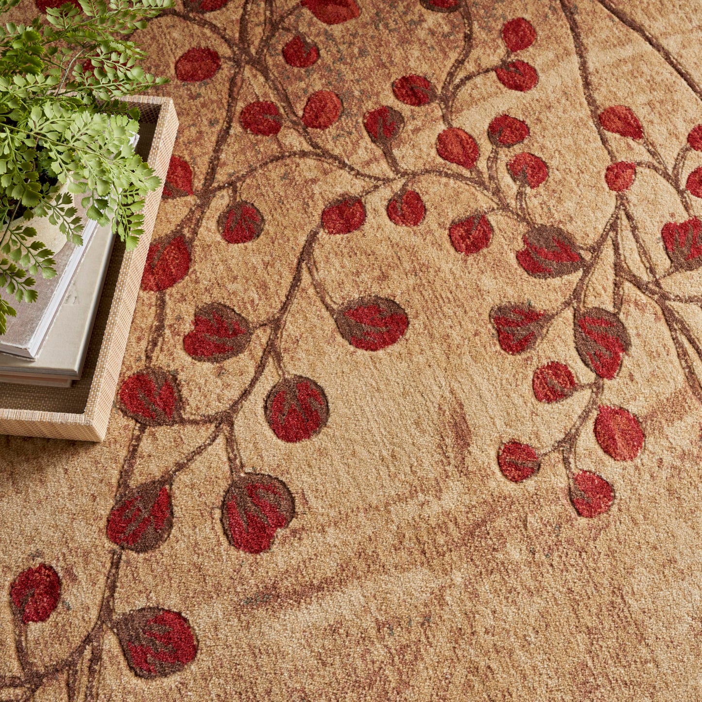 Nourison Home Somerset Latte 6'7" x 9'7" Area Rug - Easy Clean, Non Shedding, Bed Room, Living Room, Dining Room, Kitchen (7' x 10')
