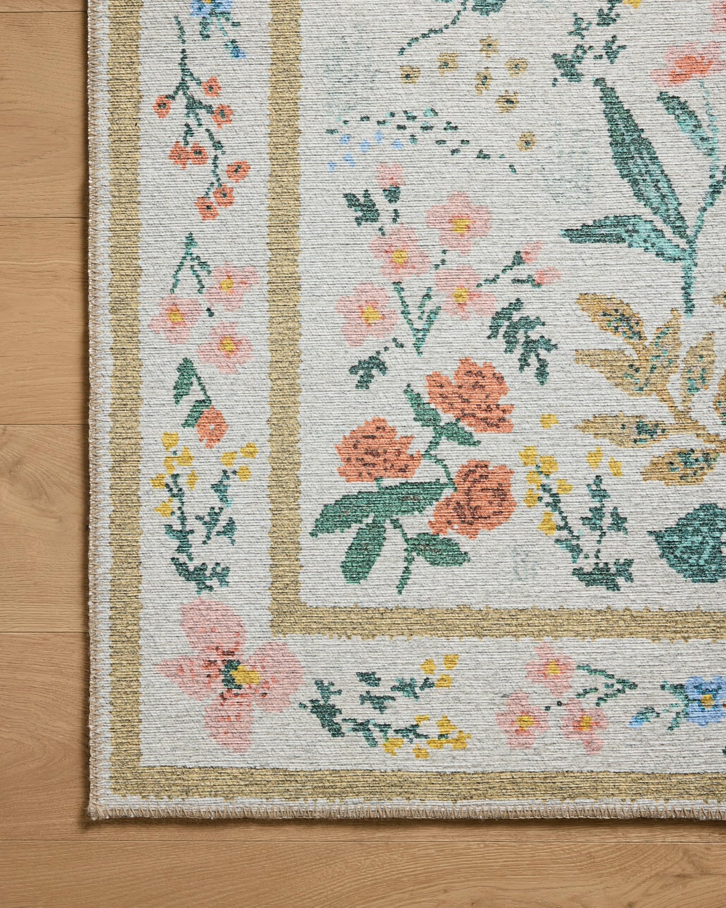 Loloi Rifle Paper Co. Wildwood Collection WWLD-01 Cream 8'-4" x 11'-6" Area Rug
