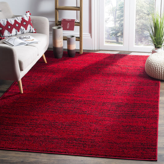 SAFAVIEH Adirondack Collection Accent Rug - 3' x 5', Red & Black, Modern Abstract Design, Non-Shedding & Easy Care, Ideal for High Traffic Areas in Entryway, Living Room, Bedroom (ADR117F)