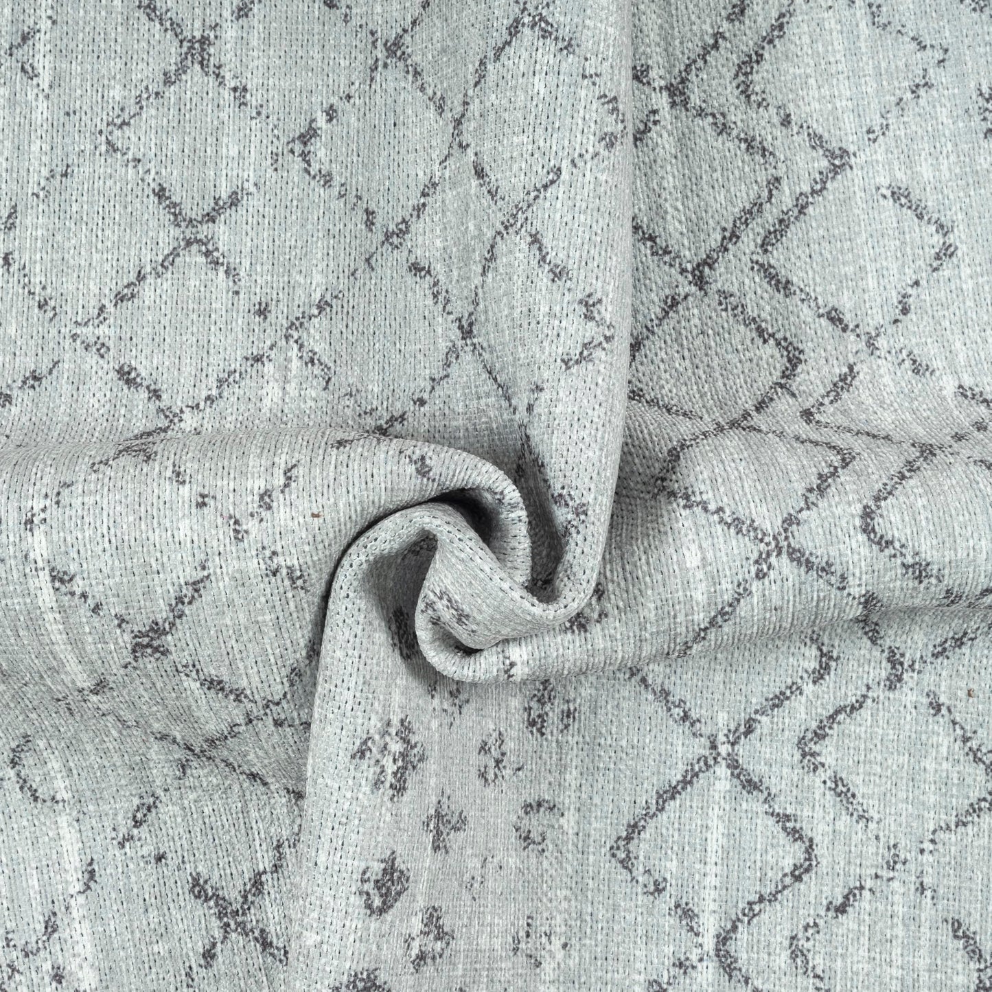 GLN Rugs Contemporary - Timgad - Machine Washable Runner Rug, Modern Washable, Non Slip, Low Pile Chenille Area Rug, Hallway, Bedroom, Kitchen Rug - Easy Clean (2'6" x 7' Gray 0166)