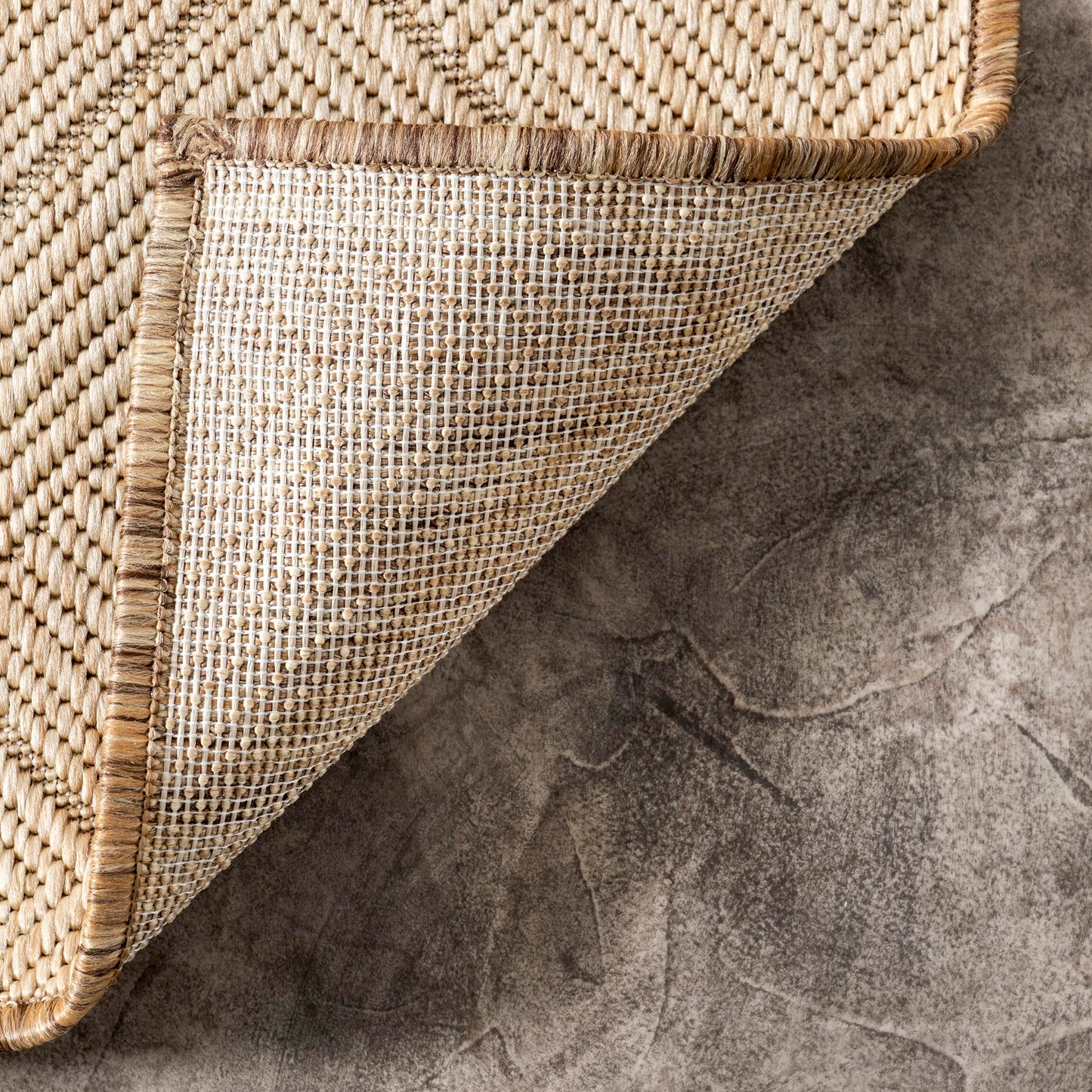 Nuloom Outdoor Performance Ray Brown/Ivory, 3'6" x 5', Solid, Soft and Textured, High Traffic, Stain Resistant, Easy Clean, Durable Area Rug for Indoor/Outdoor Patio, Deck, Porch, Garden, Courtyard