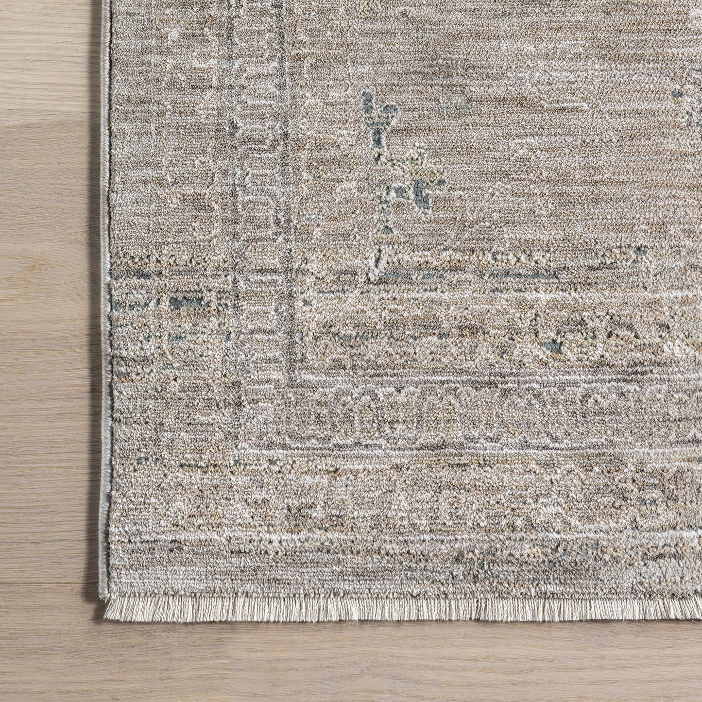 nuLOOM Ginebra Medallion 5x8 Area Rug for Living Room Bedroom Dining Room Kitchen, Beige/Light Grey
