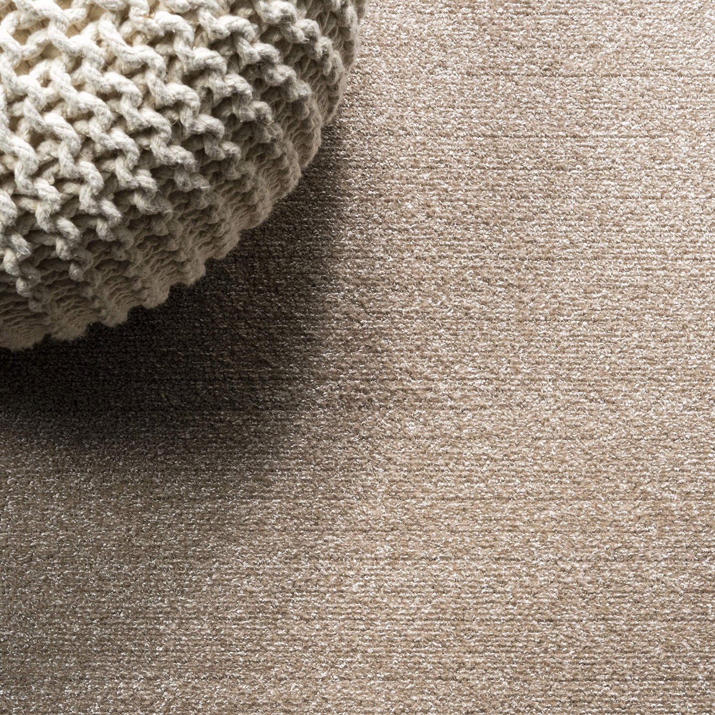 JONATHAN Y Haze Solid Low-Pile Beige 6x9 Oval Indoor Area Rug, Coastal,Bohemian,Minimalist,Classic, Easy-Cleaning for Living Room,Bedroom,Kitchen,Pet Friendly,Non-Shedding (SEU100G-6OV)