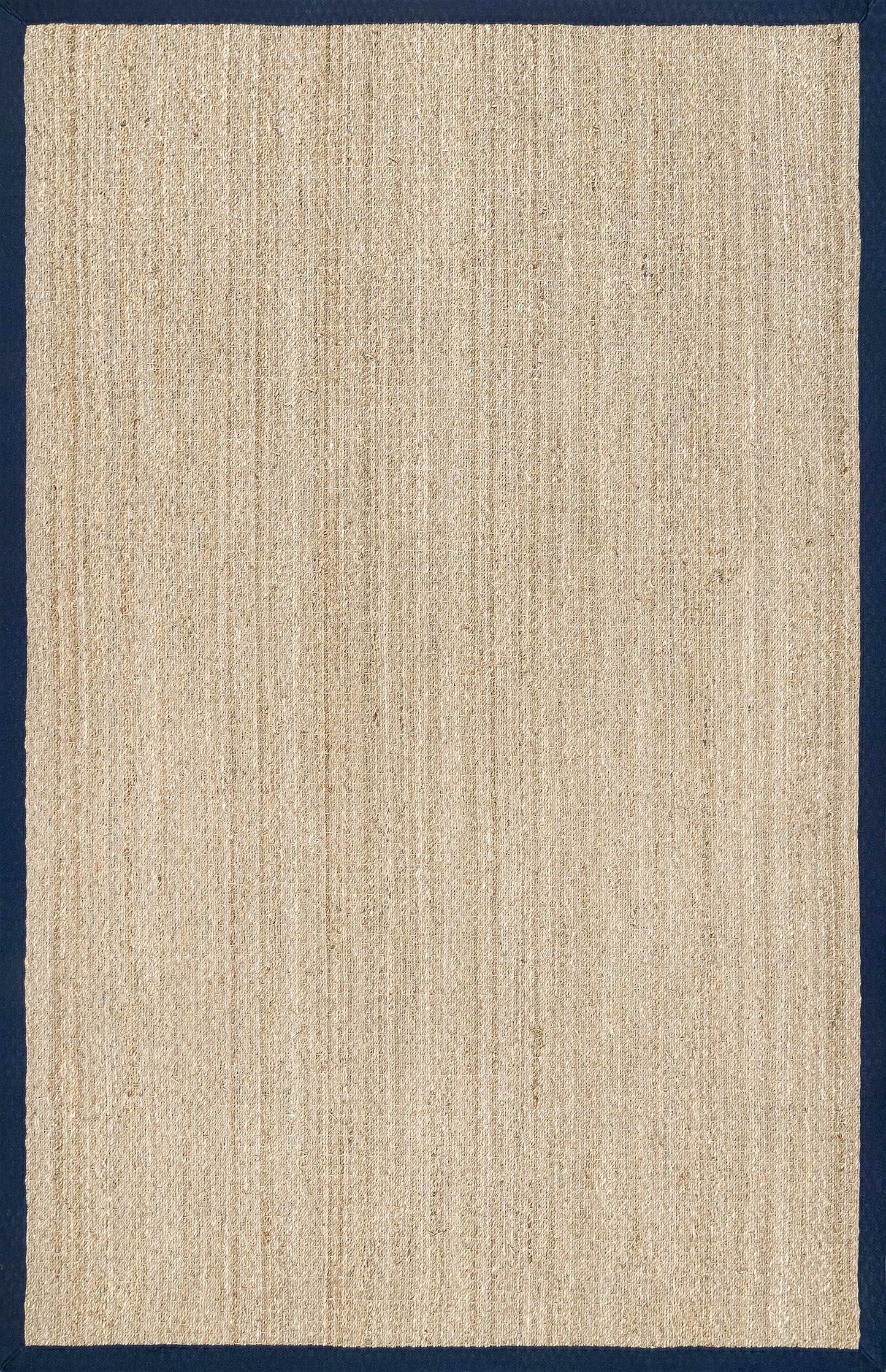 Nuloom Elijah Navy/Natural, 4' x 6', Basketweave, Seagrass, Soft and Textured, High Traffic, Stain Resistant, Easy Clean, Durable Area Rug for Bedroom, Living Room, Dining, Den, Foyer, Entryway