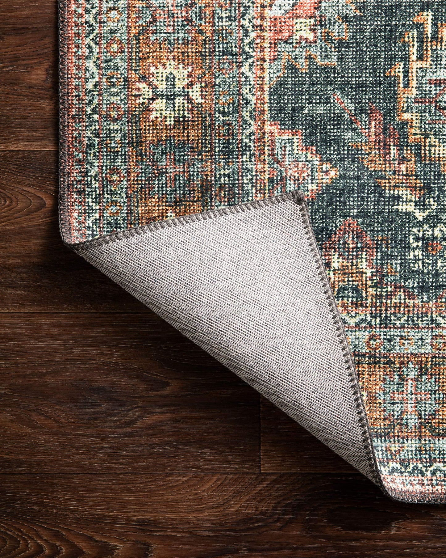 Loloi Skye Collection SKY-10 Sea/Rust 9'-0" x 12'-0" Area Rug