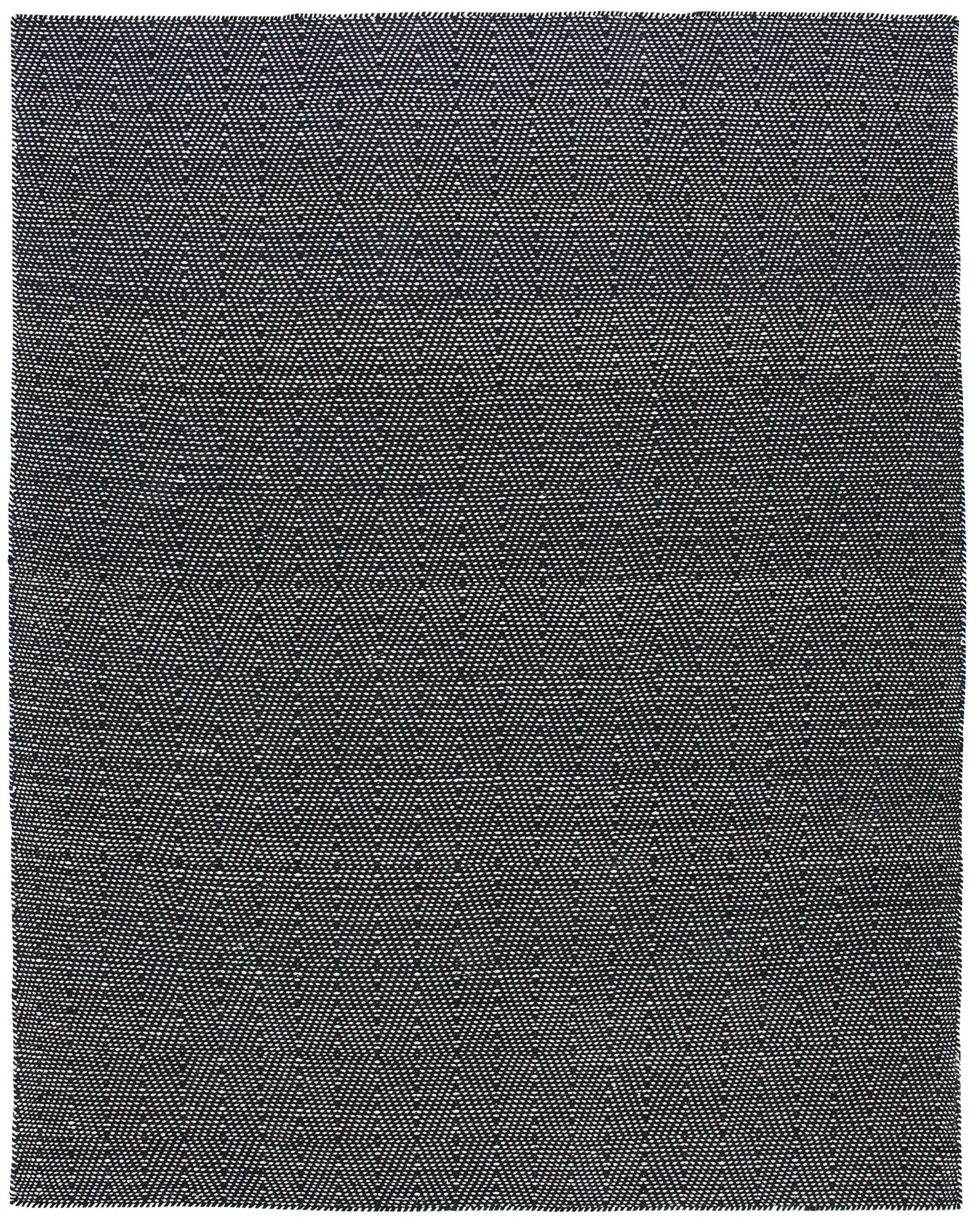 SAFAVIEH Area Rug 8x10 - Kilim Collection - Large - Black & Ivory, Flat Weave Wool Design, Ideal for Living Room, Bedroom, Office, Dining Space (KLM380Z)