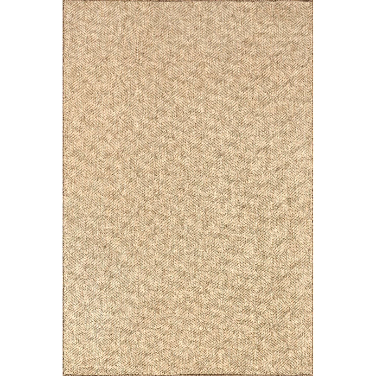 Nuloom Outdoor Performance Ray Brown/Ivory, 3'6" x 5', Solid, Soft and Textured, High Traffic, Stain Resistant, Easy Clean, Durable Area Rug for Indoor/Outdoor Patio, Deck, Porch, Garden, Courtyard