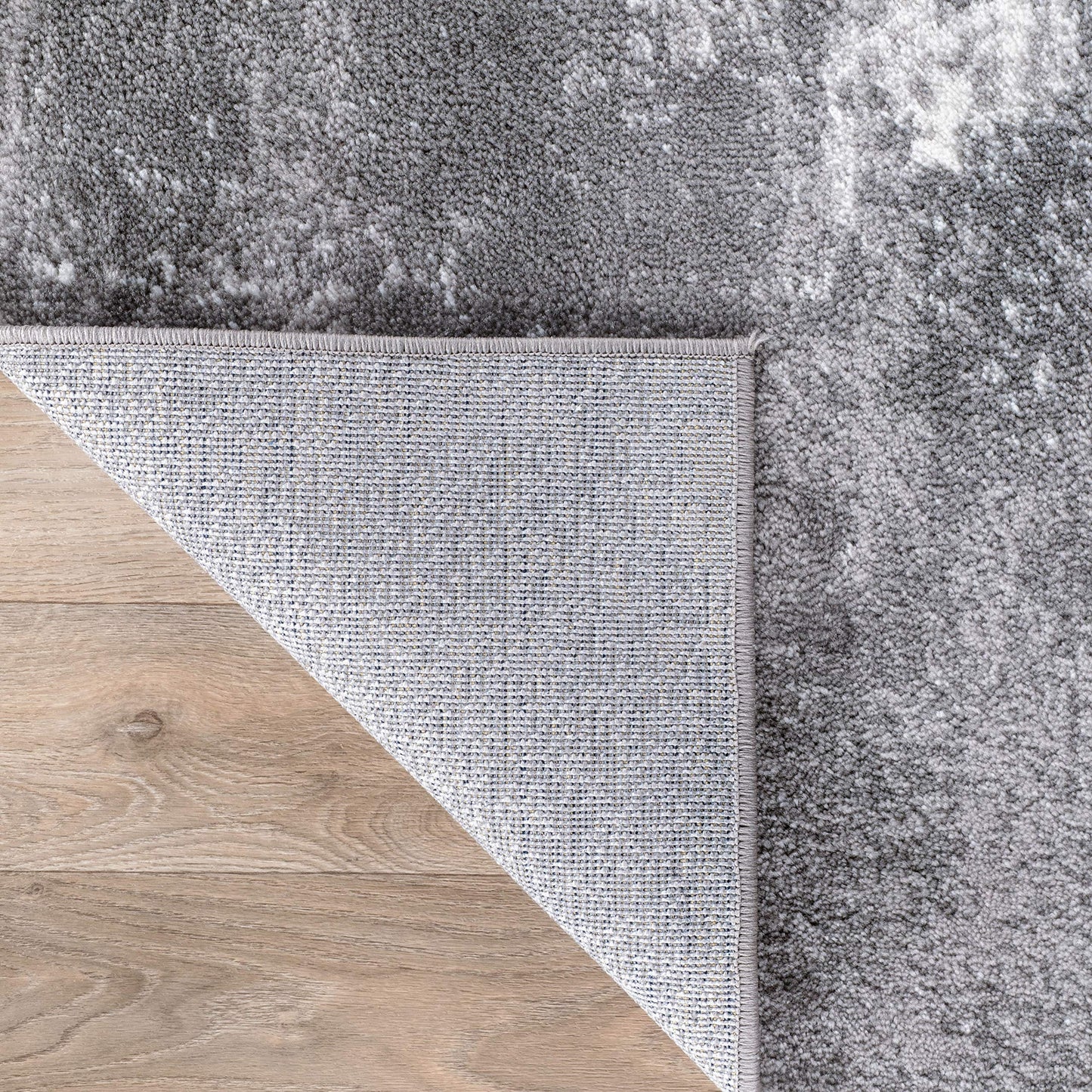 Rugshop Modern Distressed Gray Abstract Area Rug Bohemian Inspired Watercolor for Living Room, Dining Room and Office 7'10" x 10'