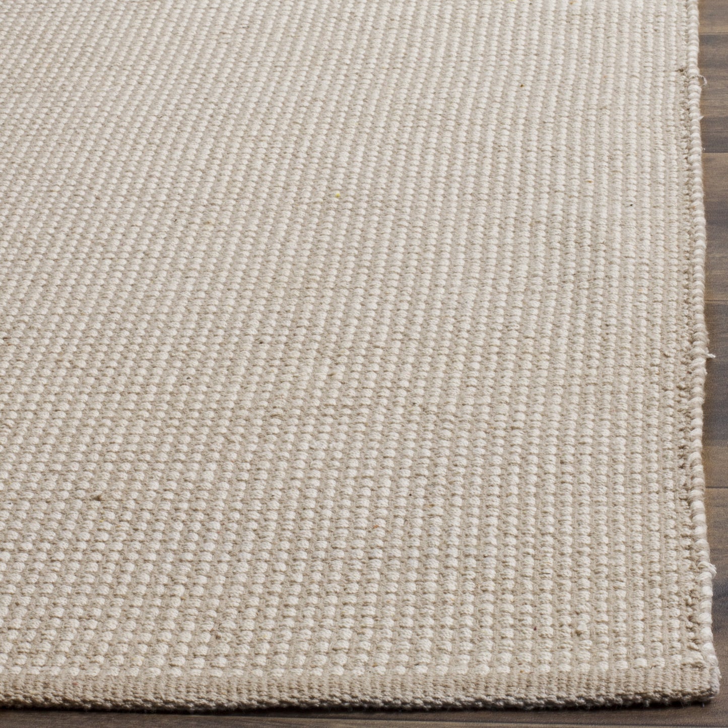 SAFAVIEH Area Rug 8x10 - Montauk Collection - Large - Ivory & Grey, Handmade Flat Weave Cotton, Boho Farmhouse Design, Ideal for Living Room, Bedroom, Office, Dining Space (MTK345A)