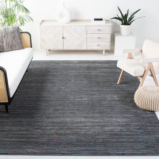 SAFAVIEH Vision Collection Area Rug - 6'7" Square, Grey, Modern Ombre Design, Non-Shedding & Easy to Clean, Ideal for Living Room, Bedroom, Dining Space (VSN606D)