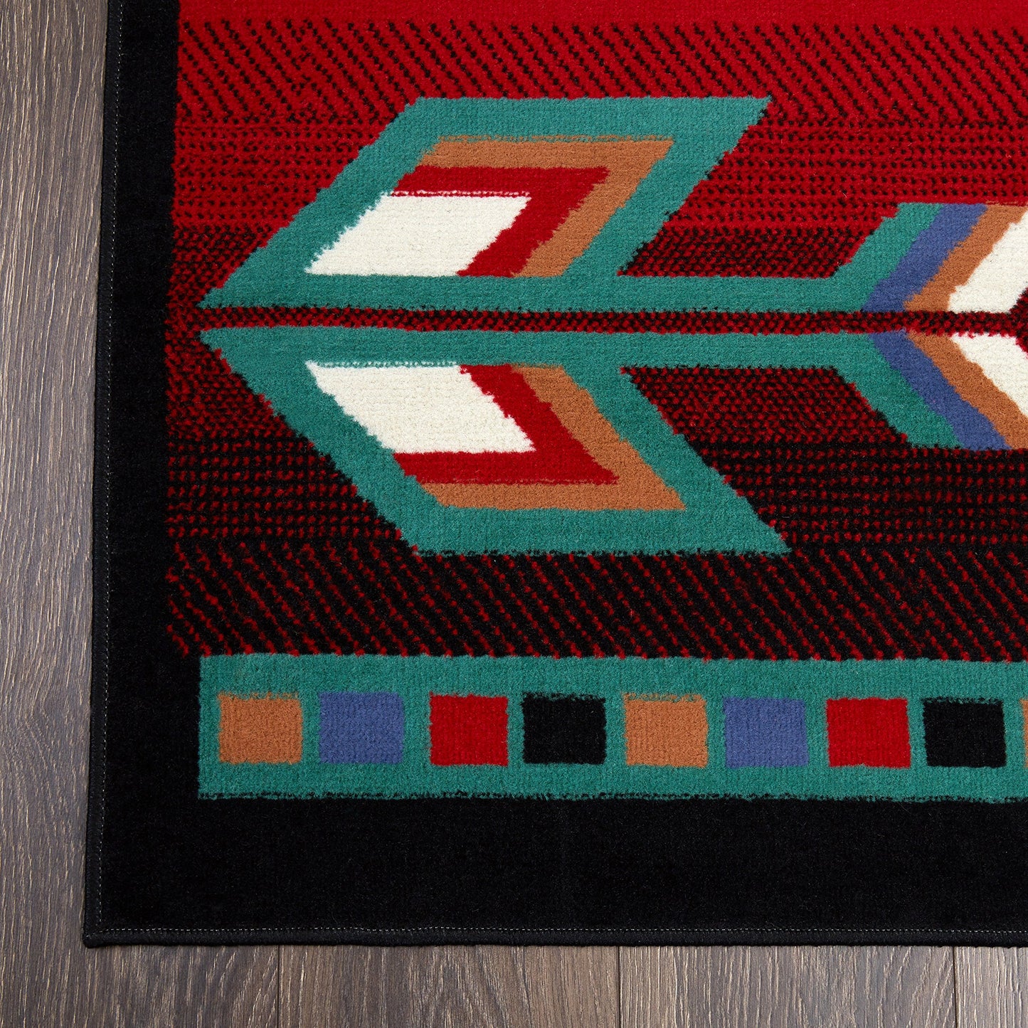 Home Dynamix Sagrada Southwest Area Rug , 7'8" x 10'7" inch , Black/Red/Ivory