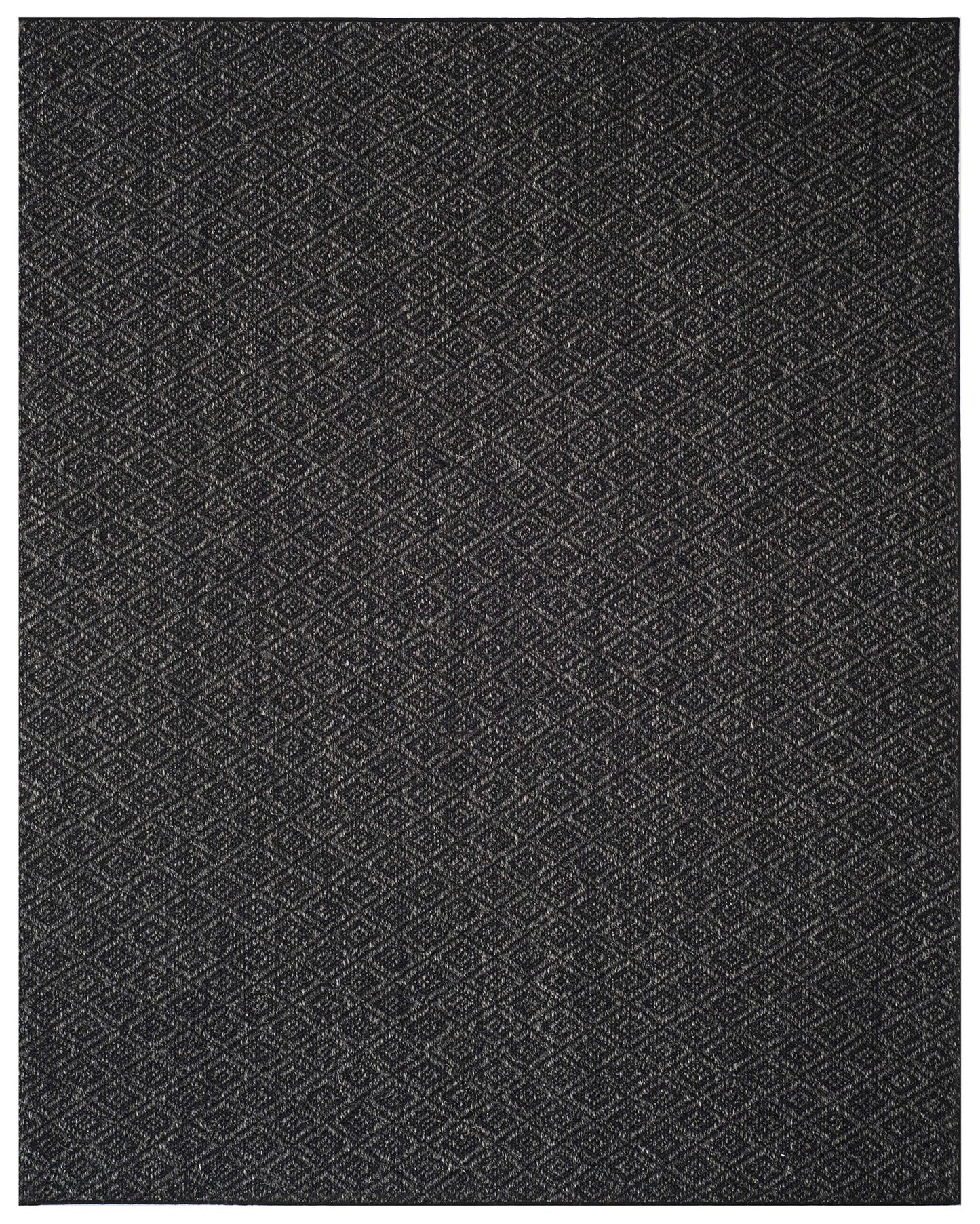SAFAVIEH Area Rug 8x10 - Palm Beach Collection - Large - Charcoal, Sisal Jacquard Weave, Ideal for Living Room, Bedroom, Office, Dining Space (PAB411A)