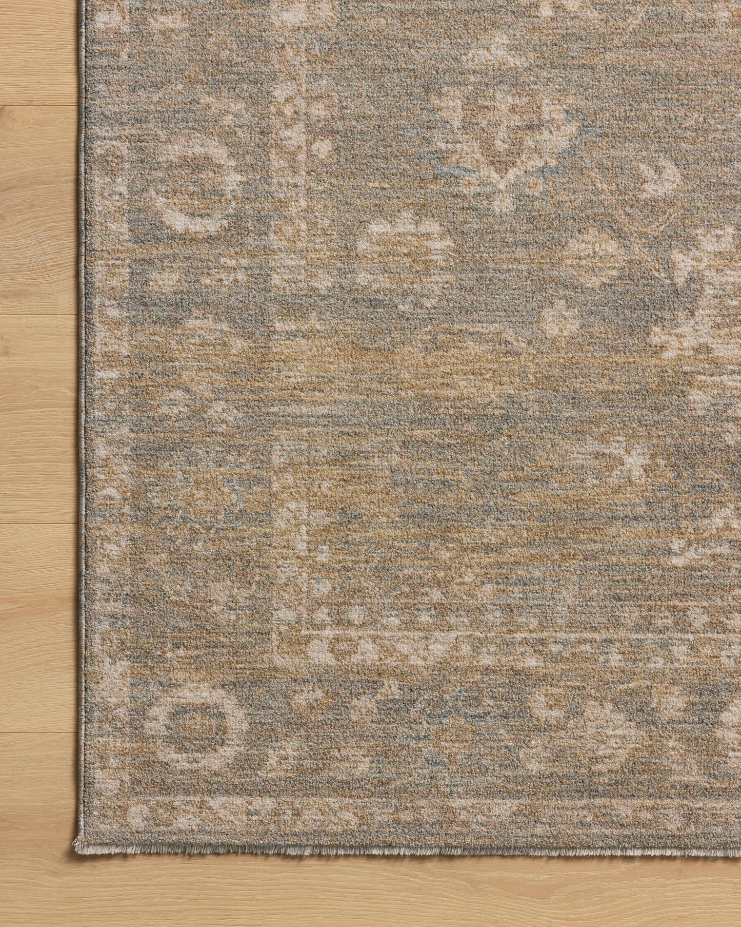 Loloi Chris Loves Julia Louisa Collection LOI-04 Lagoon/Ivory 9'-6" x 13'-1", .38" Pile Height, Area Rug