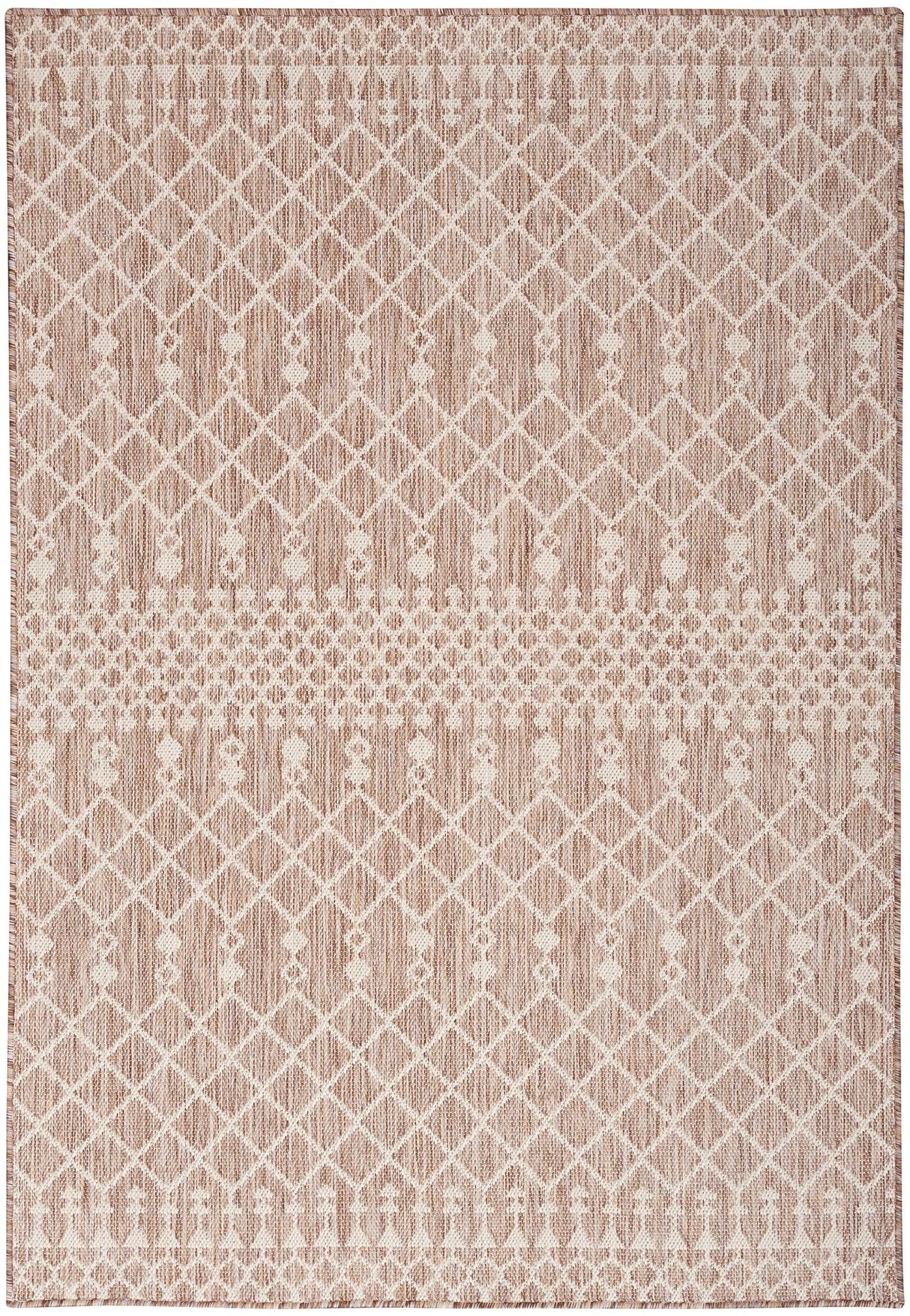 Nourison Home Positano Beige 7' x 10' Area Rug - Easy Clean, Non Shedding, Bed Room, Living Room, Dining Room, Kitchen (7' x 10')