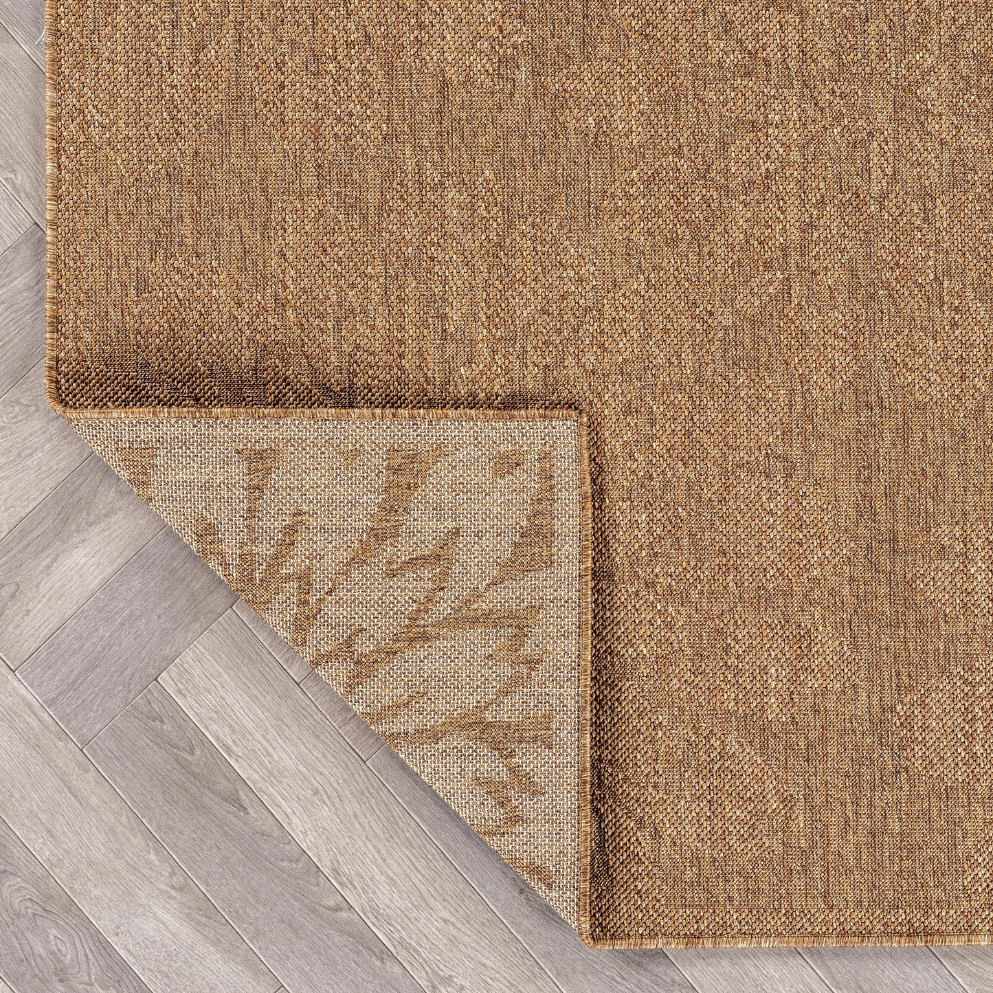 Rugshop Floral Indoor Outdoor Flat Woven Area Rug,Natural Jute-Style,Easy-Care Patio Rug for Backyard Porch Deck Balcony, 5' x 7' Natural/Jute