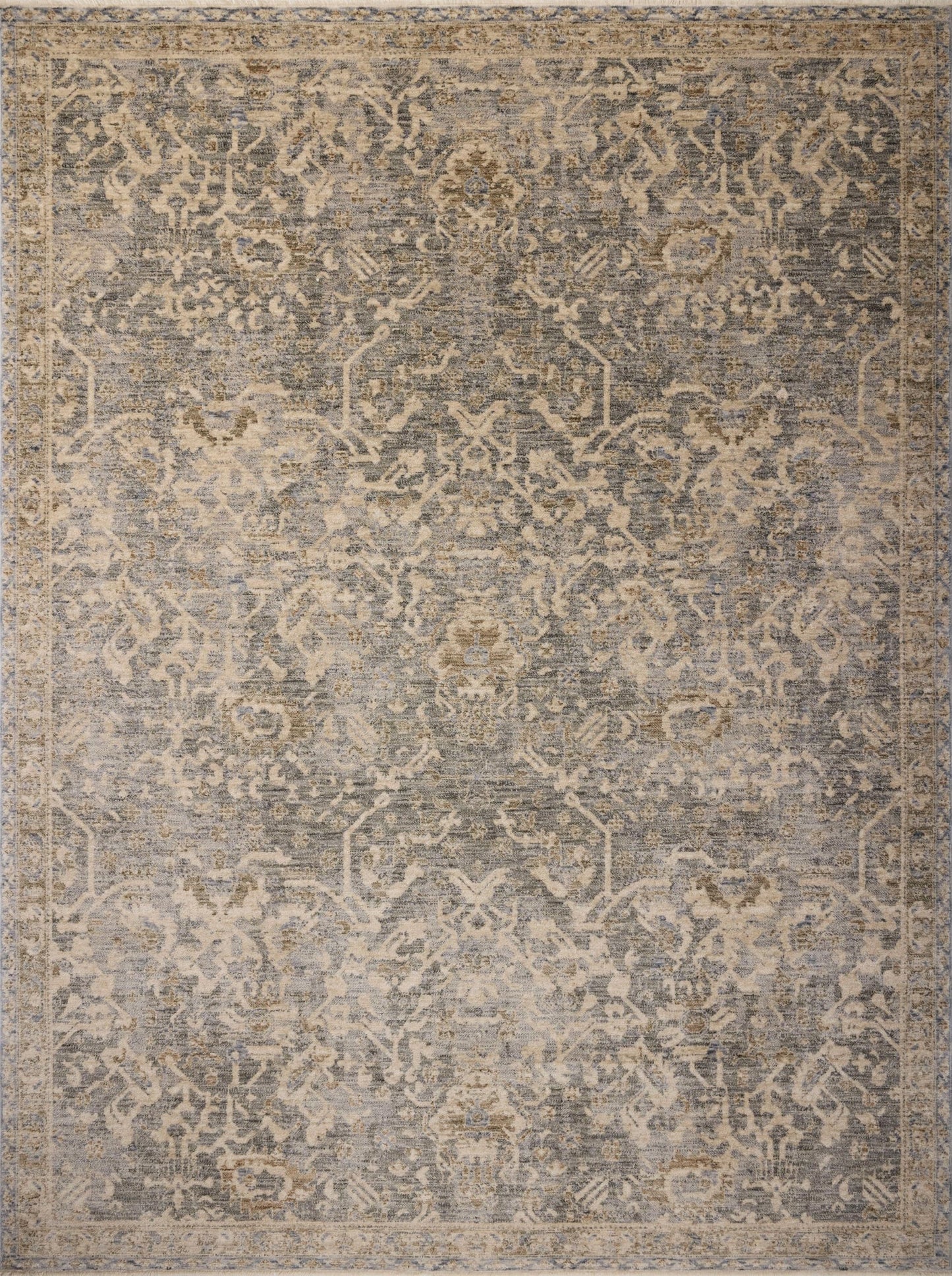 Loloi Magnolia Home by Joanna Gaines Junie Collection JUE-01 Blue/Natural 9'-6" x 13', .38" Pile Height, Area Rug