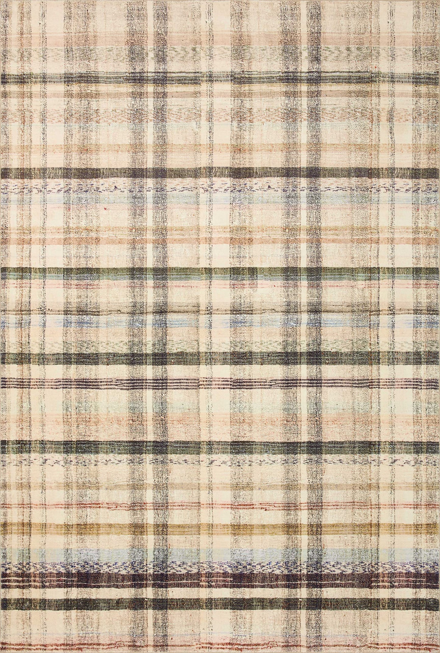 Loloi Chris Loves Julia Humphrey Collection HUM-02 Ivory/Multi 8'-3'' x 11'-3'' .38" Pile Height, Area Rug feat. CloudPile