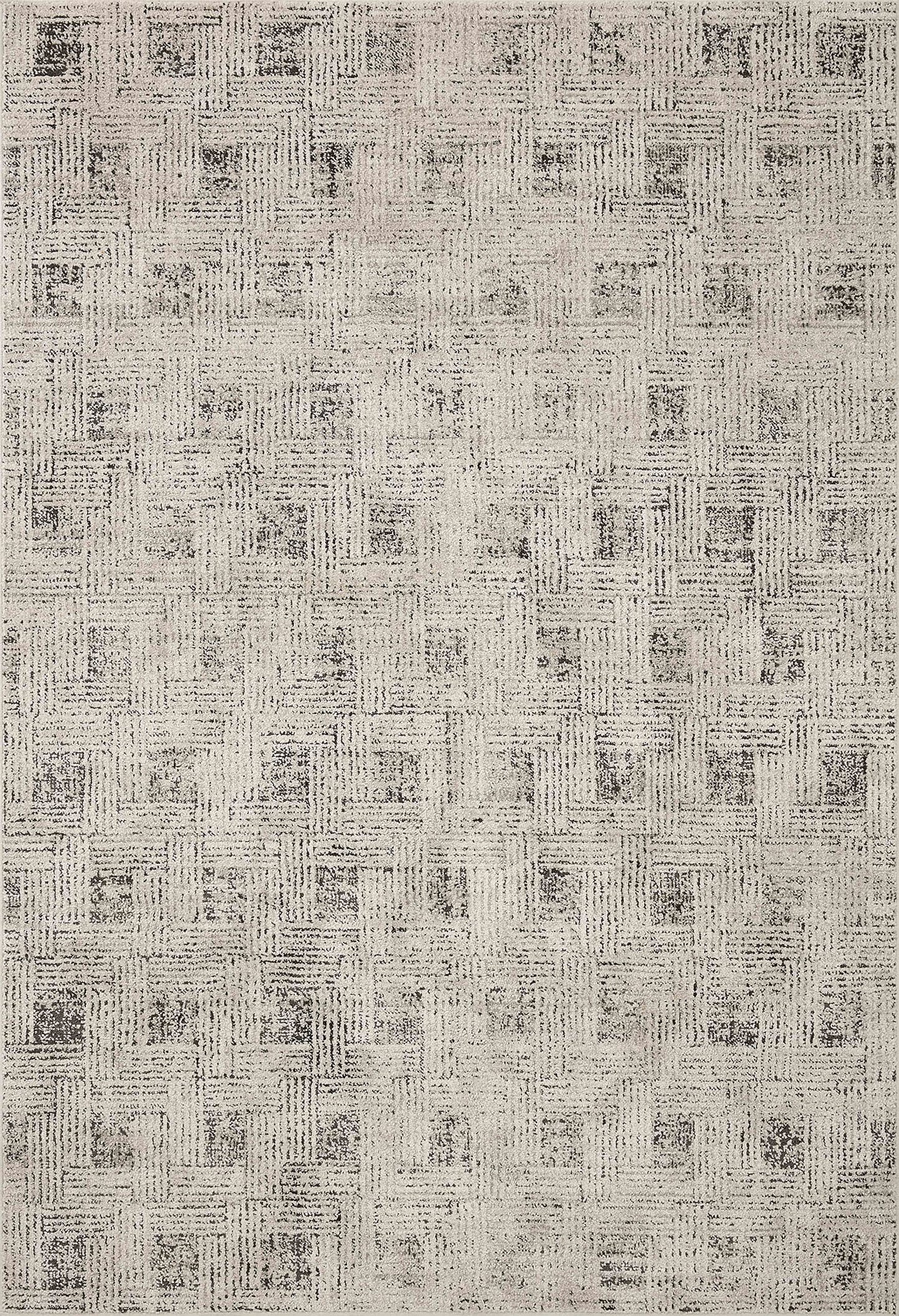 Loloi Kamala Collection KAM-01 Grey/Graphite 5'-3" x 7'-9" Area Rug