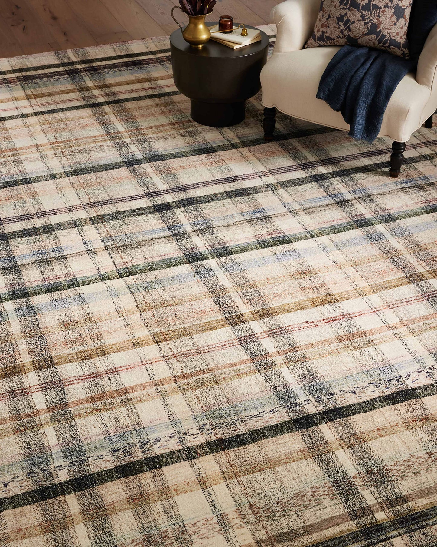 Loloi Chris Loves Julia Humphrey Collection HUM-02 Ivory/Multi 5'-0'' x 7'-0'' .38" Pile Height, Area Rug feat. CloudPile