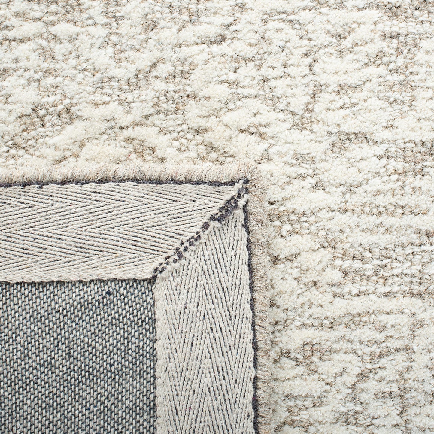 SAFAVIEH Area Rug 8x10 - Metro Collection - Large - Natural & Ivory, Handmade Wool, Ideal for Living Room, Bedroom, Dining Space (MET998A)