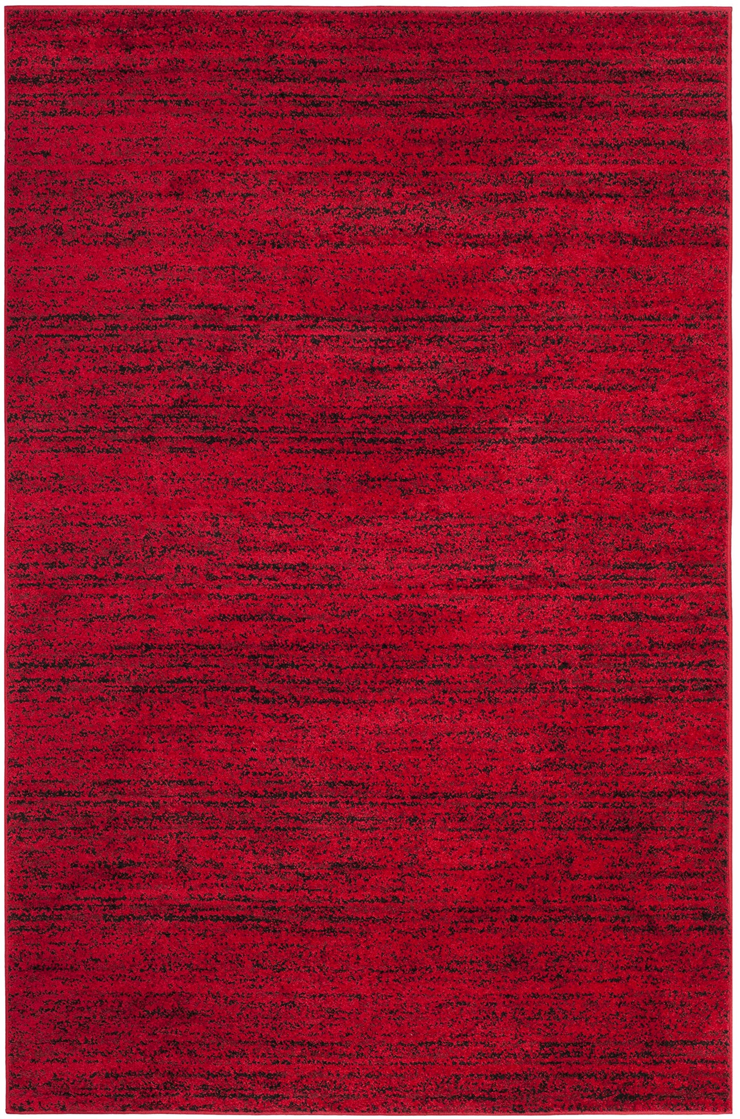 SAFAVIEH Adirondack Collection Area Rug - 5'1" x 7'6", Red & Black, Modern Abstract Design, Non-Shedding & Easy Care, Ideal for High Traffic Areas in Living Room, Bedroom (ADR117F)