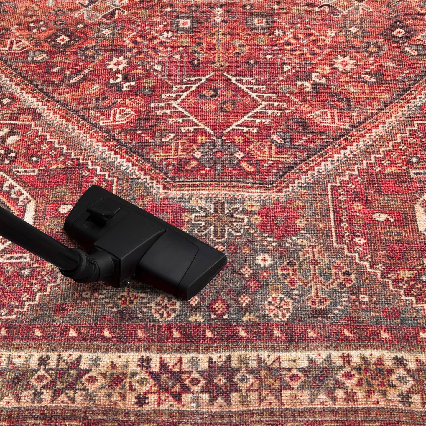 Keen Home Design 30"x120" Rug - Machine Washable Runner Rug with Non-Slip Backing, Ideal for Hallway, Entryway, Kitchen, Laundry Room - Vintage, Easy Clean, Durable, Low Pile - (2'6" x 10')