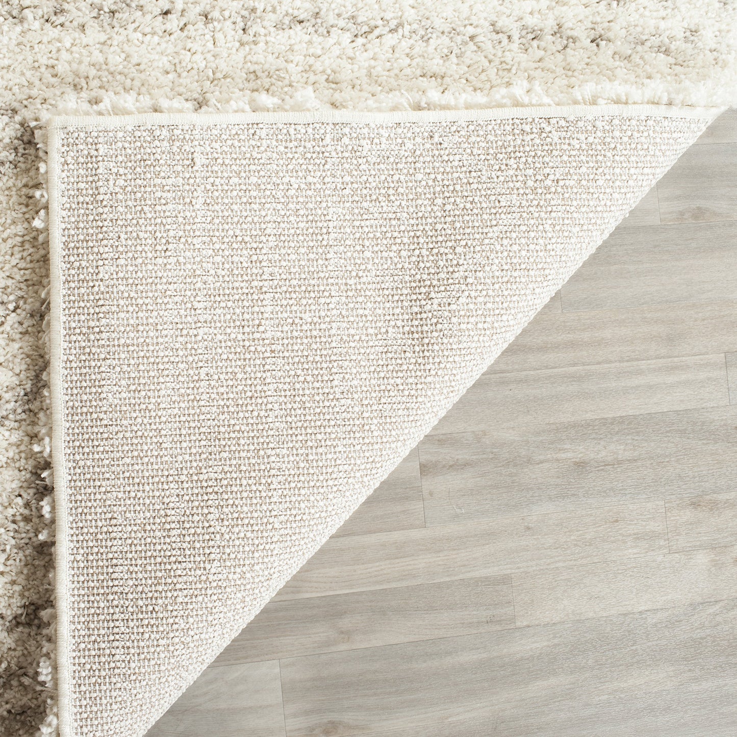 SAFAVIEH Arizona Shag Collection Runner Rug - 2'3" x 6', Ivory & Beige, Moroccan Boho Design, Non-Shedding & Easy to Clean, Ideal for Ideal for Living Room, Hallway, Foyer, Bedroom (ASG741A)