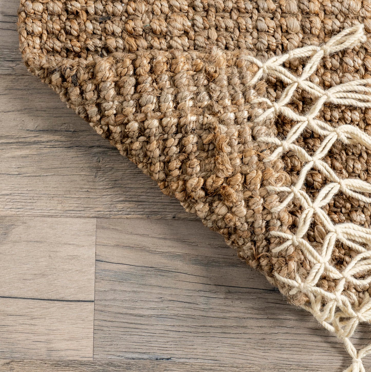 Nuloom Raleigh Natural, 2'6" x 6', Handmade, Jute & Wool, Soft and Textured, High Traffic, Stain Resistant, Easy Clean, Durable Runner for Bedroom, Living Room, Dining Space, Den, Foyer, Entryway
