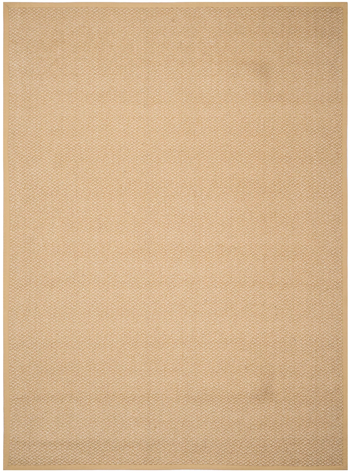 SAFAVIEH Area Rug 4x6 - Natural Fiber Collection - Maize, Sisal, Woven Design with Border (NF525F)