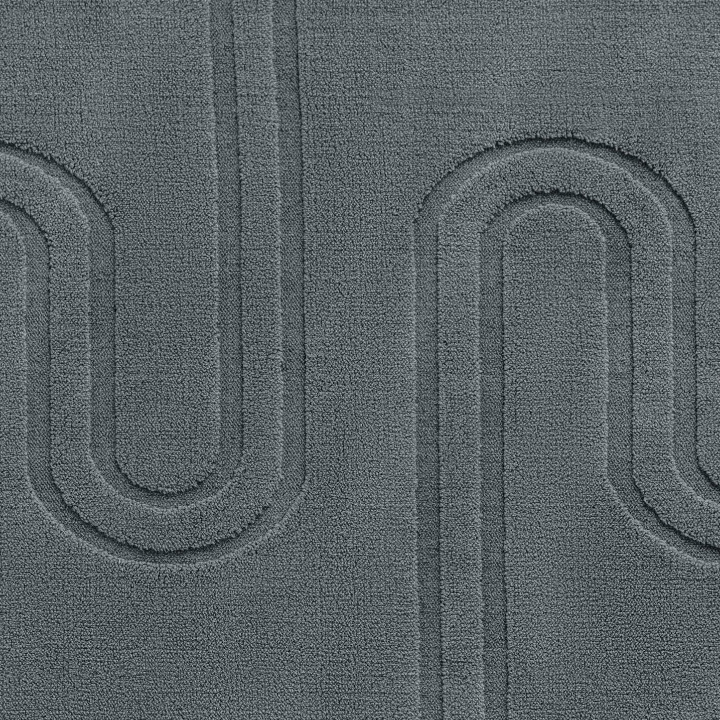 Amazon Basics Indoor Area Rugs, Soft-Touch Washable Home Decor Carpet for Living Room Bedroom, 7' L × 5' W, Modern Dark Grey