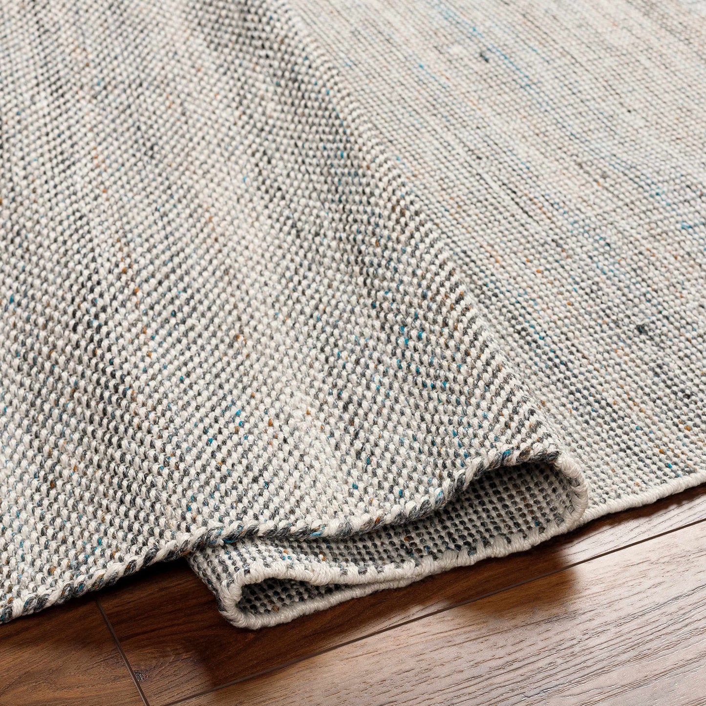 Hauteloom Cognac Recycled Material Living Room, Bedroom Area Rug - Plain Solid - Traditional Transitional Minimalist Modern Farmhouse - Beige, Ivory, Navy, Gray, Neutral - 5' x 7'6"