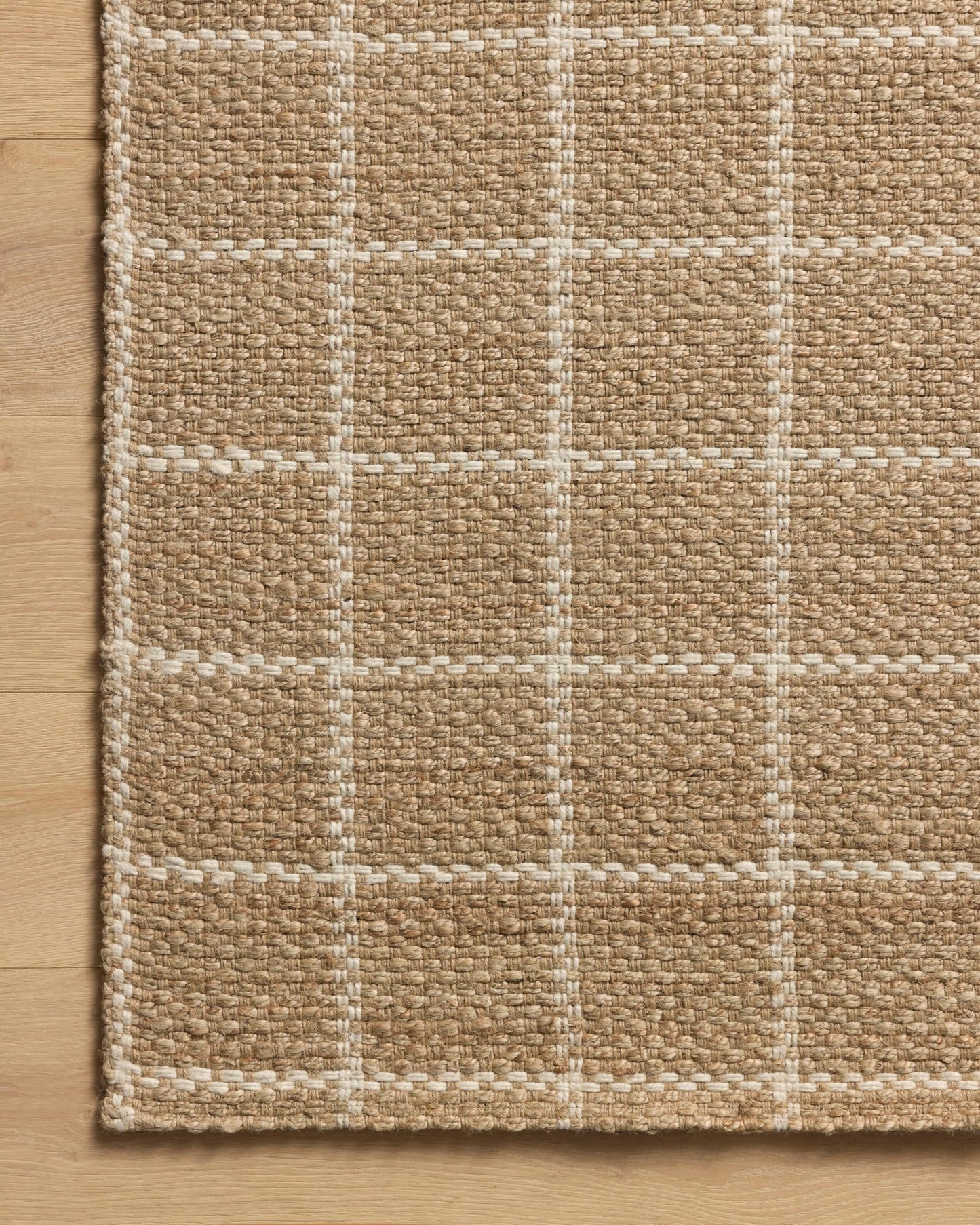 Loloi Chris Loves Julia Fletcher Collection FLE-01 Natural/Ivory 5'-0" x 7'-6", .37" Pile Height, Area Rug