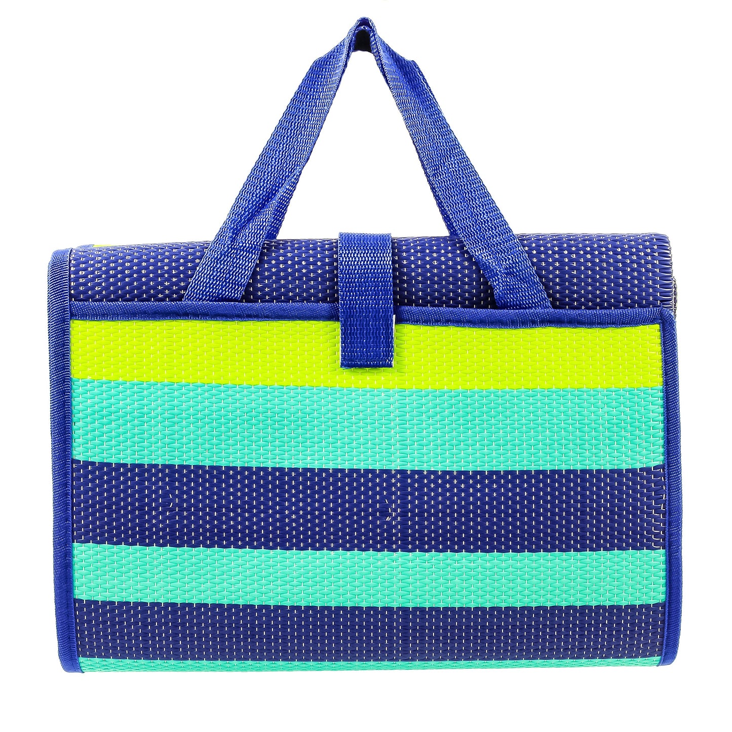 Camco Handy Mat with Strap - Perfect for Picnics, Beaches, RV and Outings - Green/Turquoise - 60" x 78" (42806)