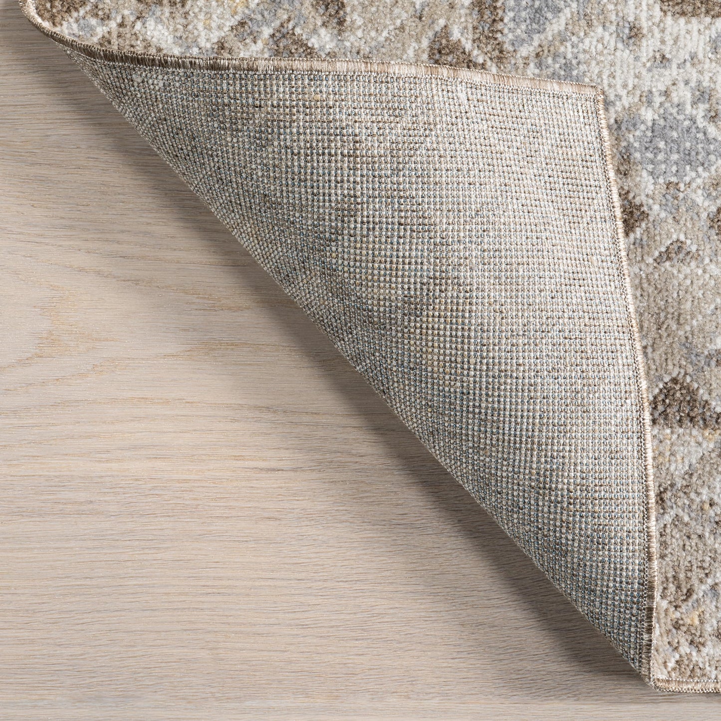 nuLOOM SpinClean Carley Beige/Ivory, 3'3" x 5', Geometric, Soft and Cozy, High Traffic, Stain Resistant, Easy Clean, Durable, Machine Washable Area Rug for Bedroom, Living Room, Dining, Entryway