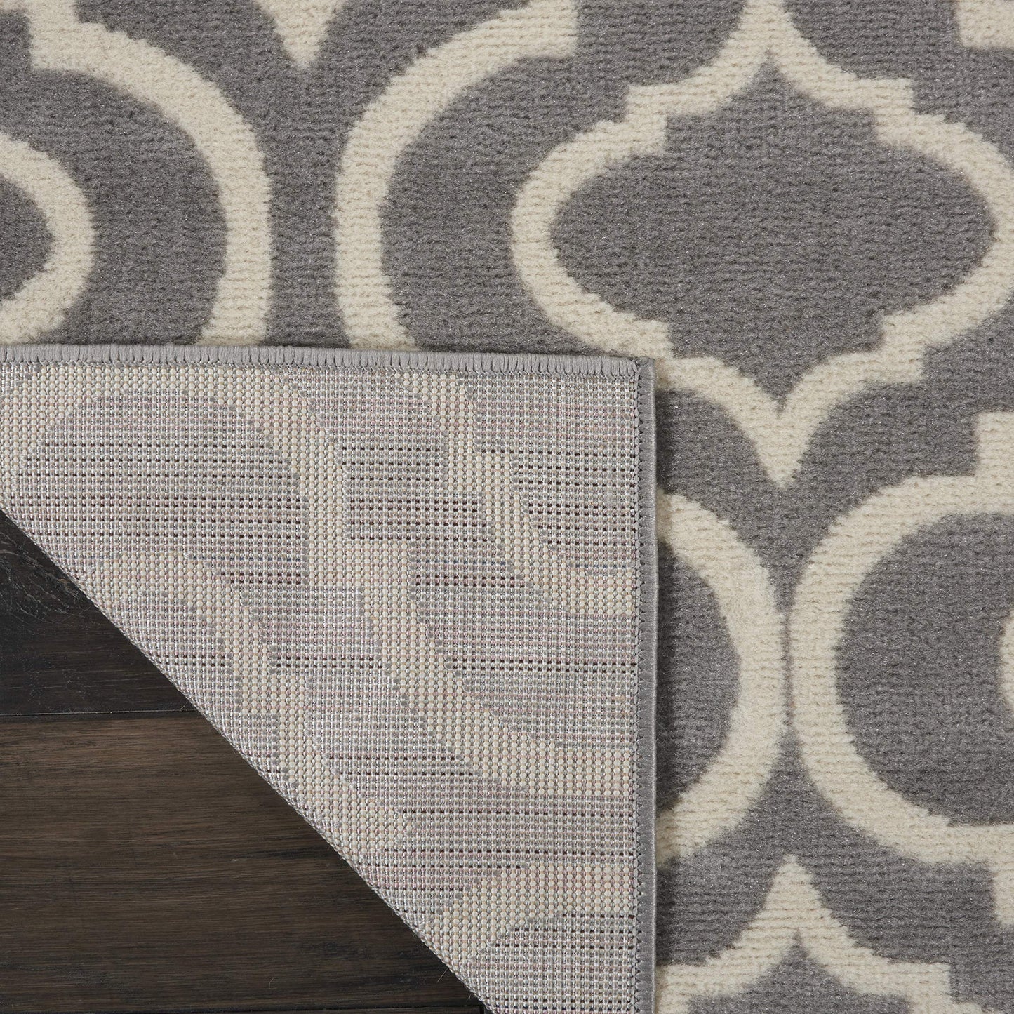 Nourison Home Jubilant Grey 2'3" x 7'3" Area Rug - Easy Clean, Non Shedding, Bed Room, Living Room, Dining Room, Kitchen (7' Runner)