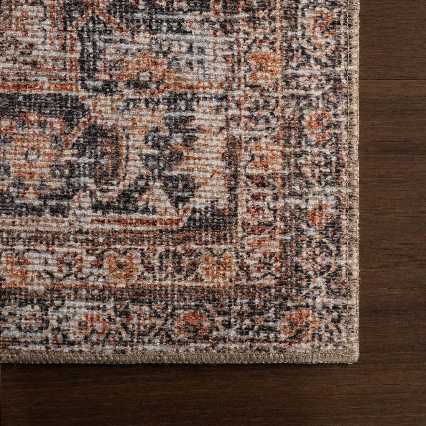 Nuloom Hillstone Collection ' Area Rug, Traditional Vintage Distressed Medallion, Thick and Soft, Durable Non-Shedding Low Pile Poly/Jute Blend, Easy to Clean, Living Room, Bedroom