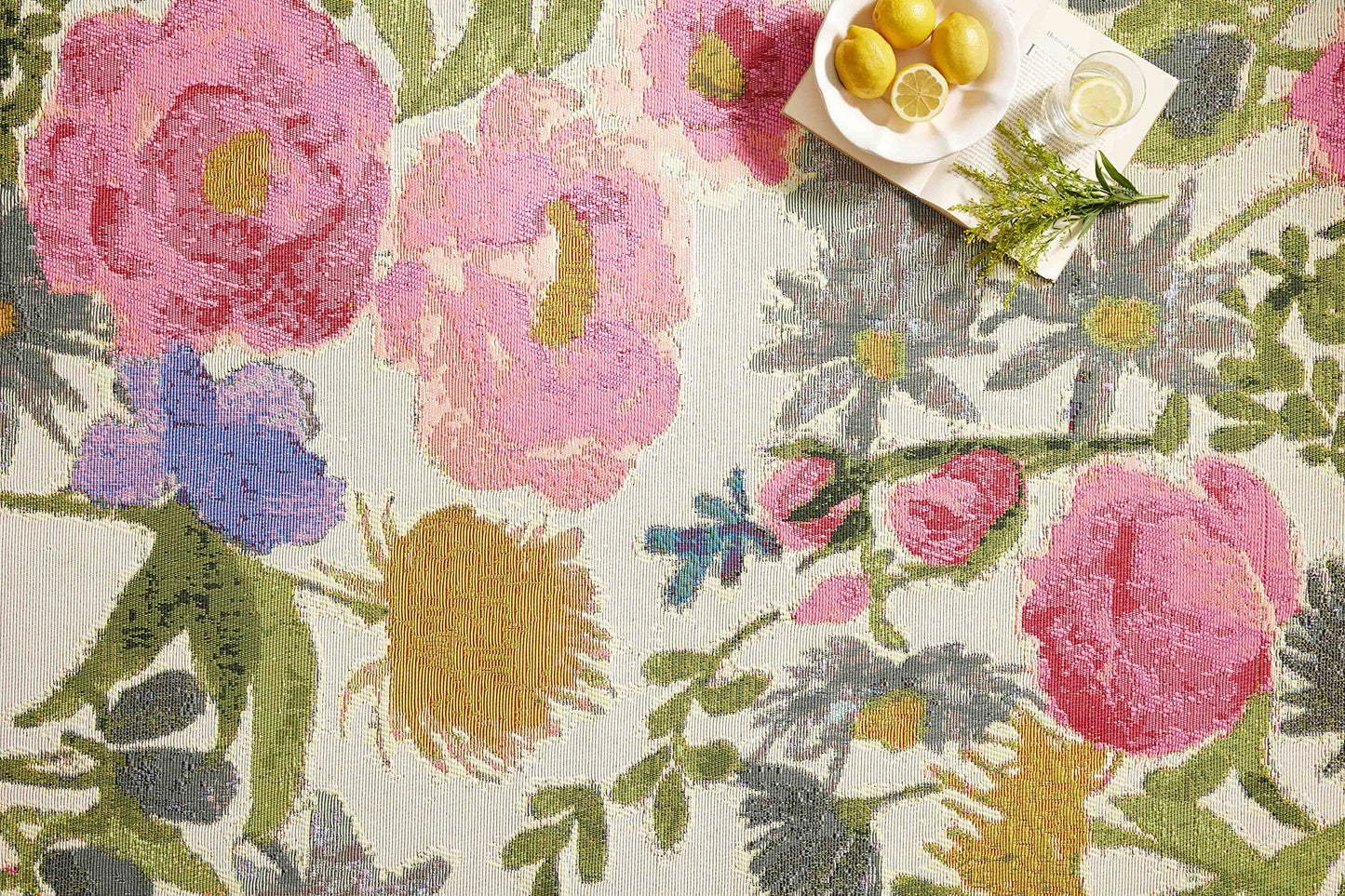 Loloi Botanical Collection BOT-01 Ivory/Multi 6'-7" x 9'-4" Area Rug